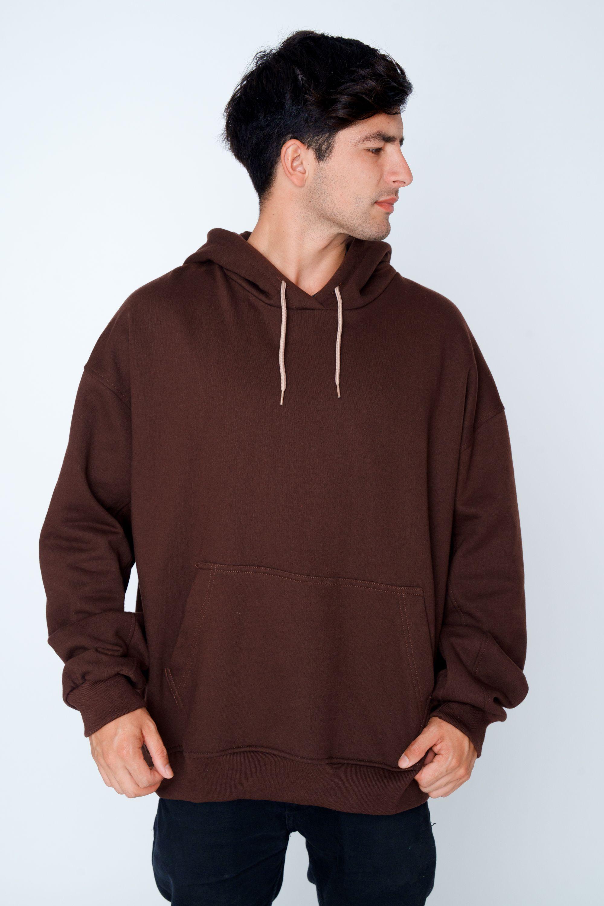 Polerón Oversize FLAW "Mocha YC" Café Unisex-3