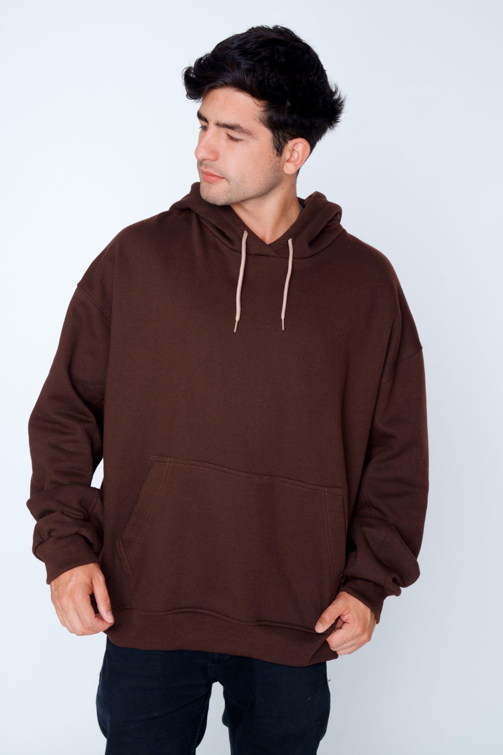 Polerón Oversize FLAW "Mocha YC" Café Unisex-4