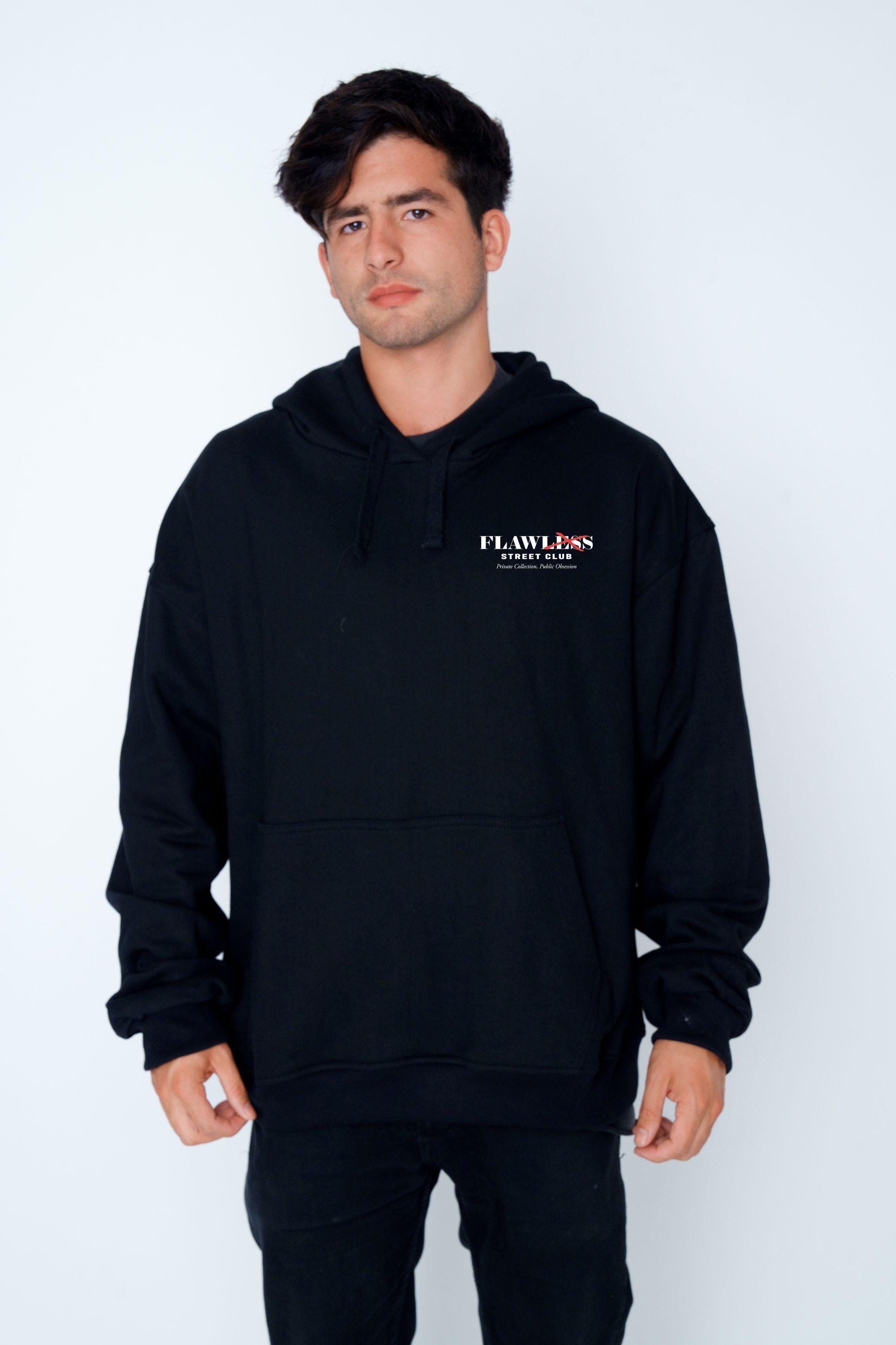 Polerón Oversize Flaw "Dark Ant Flawless" Negro Unisex-0