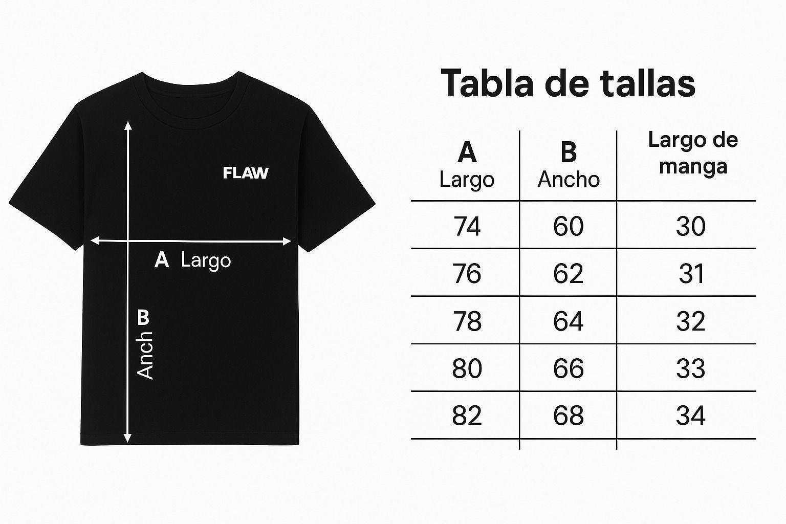 Polera Oversize Flaw "Dark Essence" Negra Unisex -2