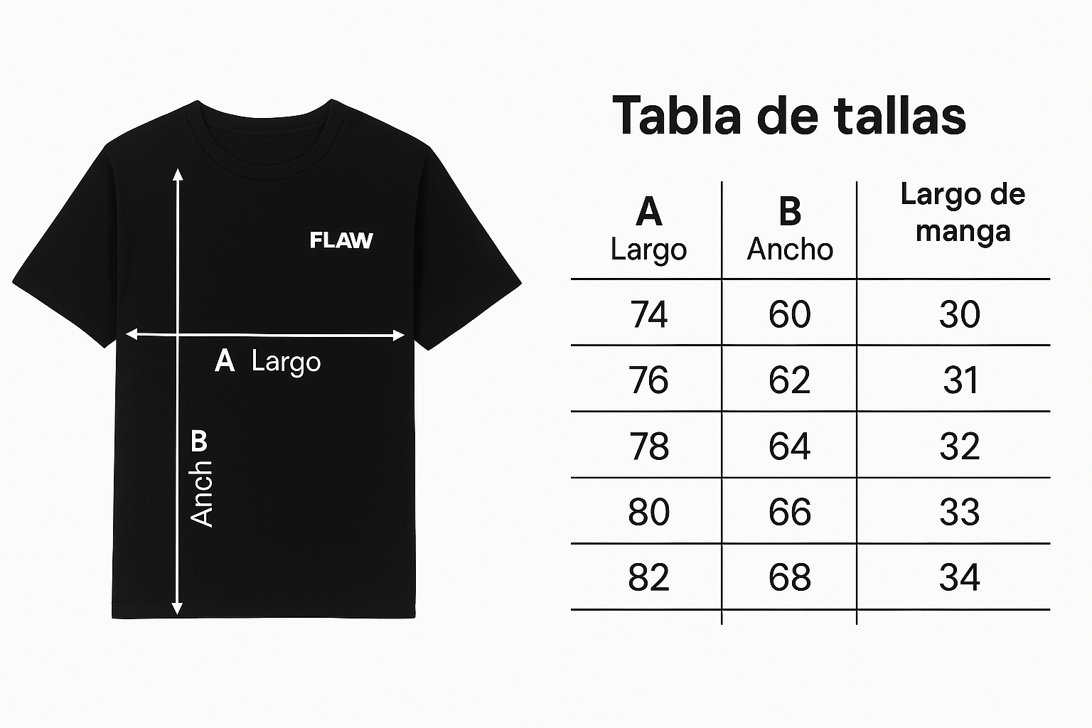 Polera Oversized Flaw Dark Tag Negra Unisex-2
