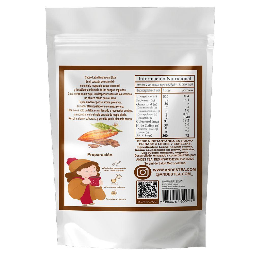 Cacao Latte Mushroom Elixir Andes tea 200-1