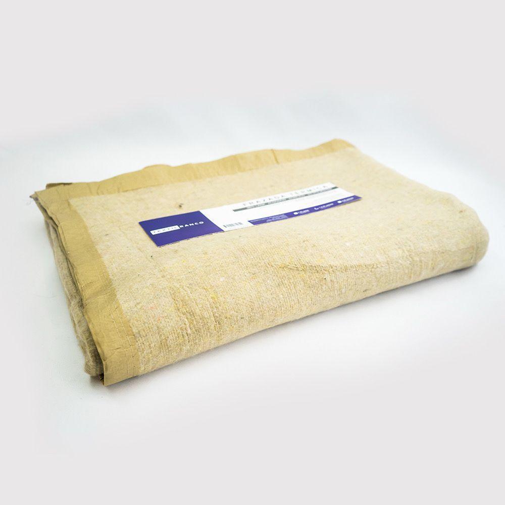Frazada Térmica Lana Algodón Beige 1,5 plazas 600g/m2 - Textil Ranco-2