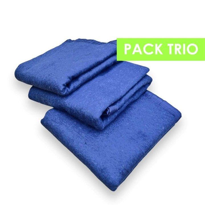 PACK 3 Frazadas Térmica 1,5 plazas Lisa-2
