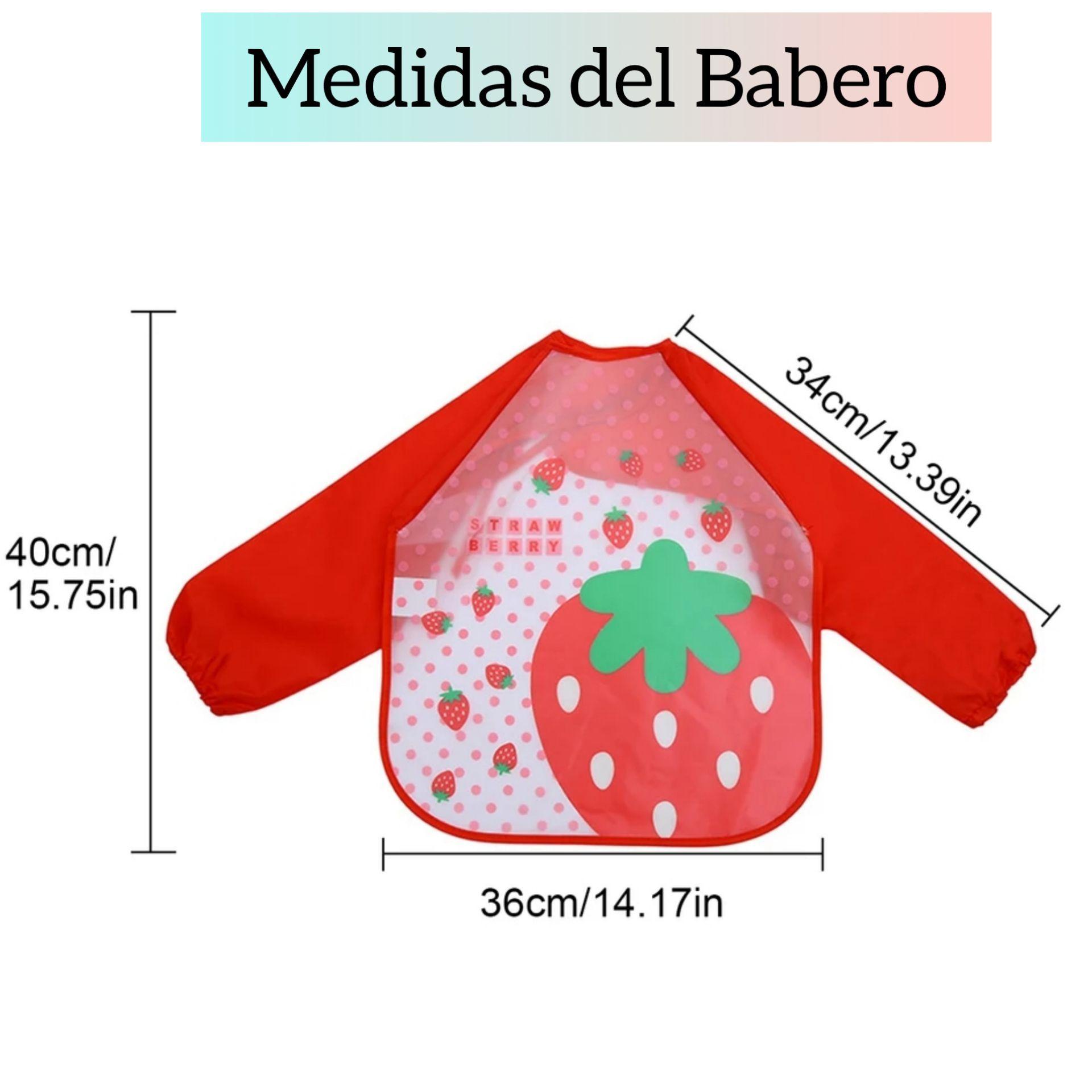 Delantal O Baberos Mangas Largas Bebés-2