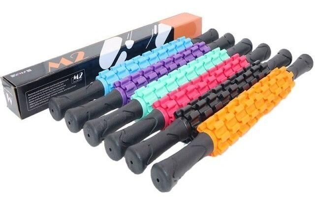 Masajeador Portatil Para Yoga Y Pilates Rodillo Azul-1