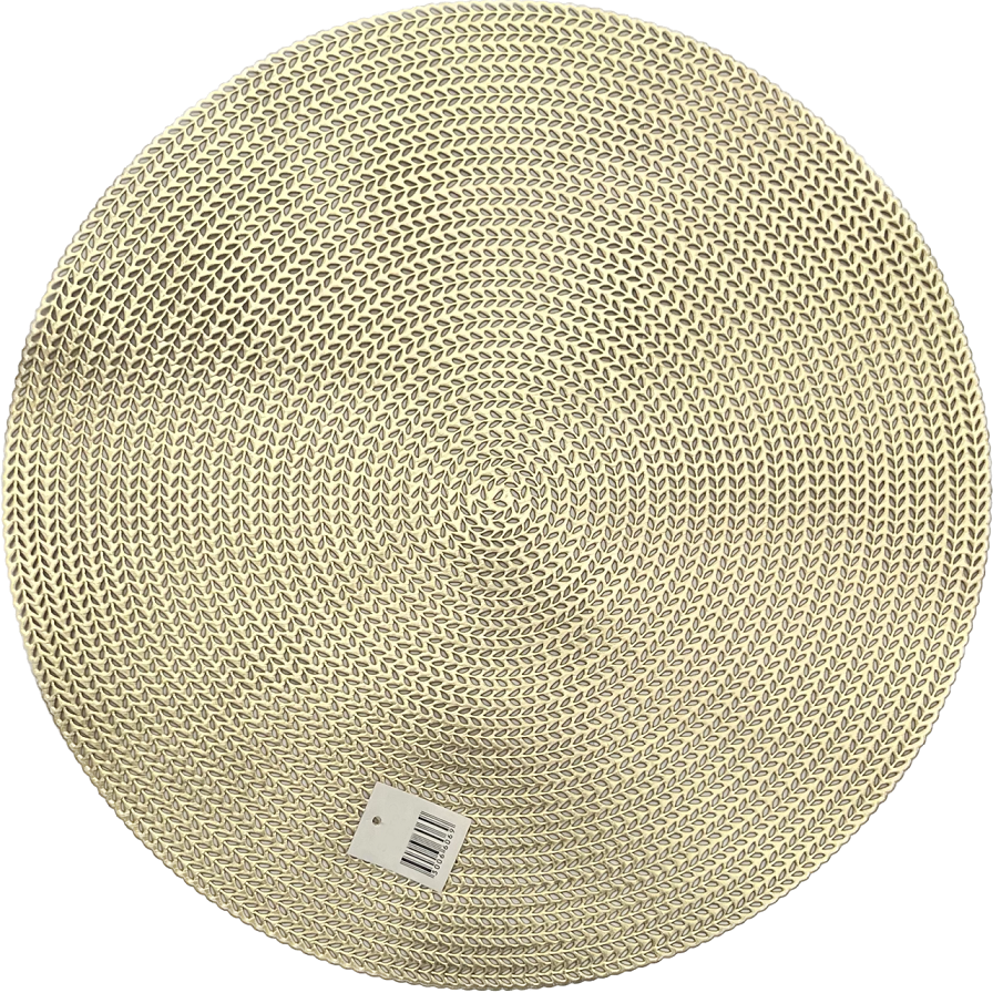 Individual Centro de Mesa Tapete Silicona 38 cm - Dorado 36606-0