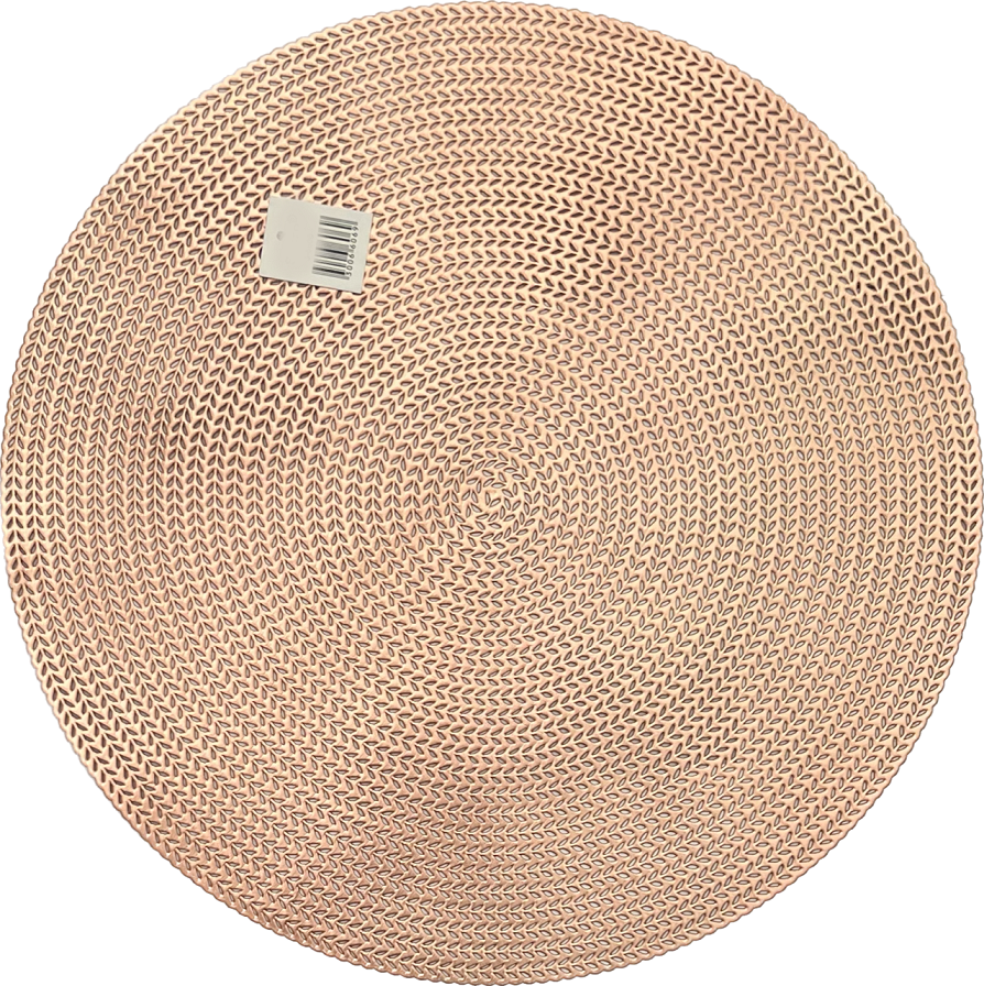 Individual Centro de Mesa Tapete Silicona 38 cm - Rose Gold 36606-0