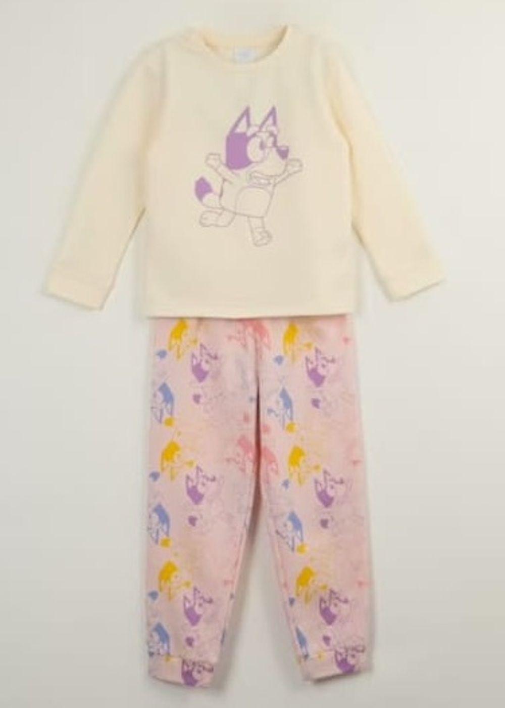 Pijama Bluey interior franela talla 6-1