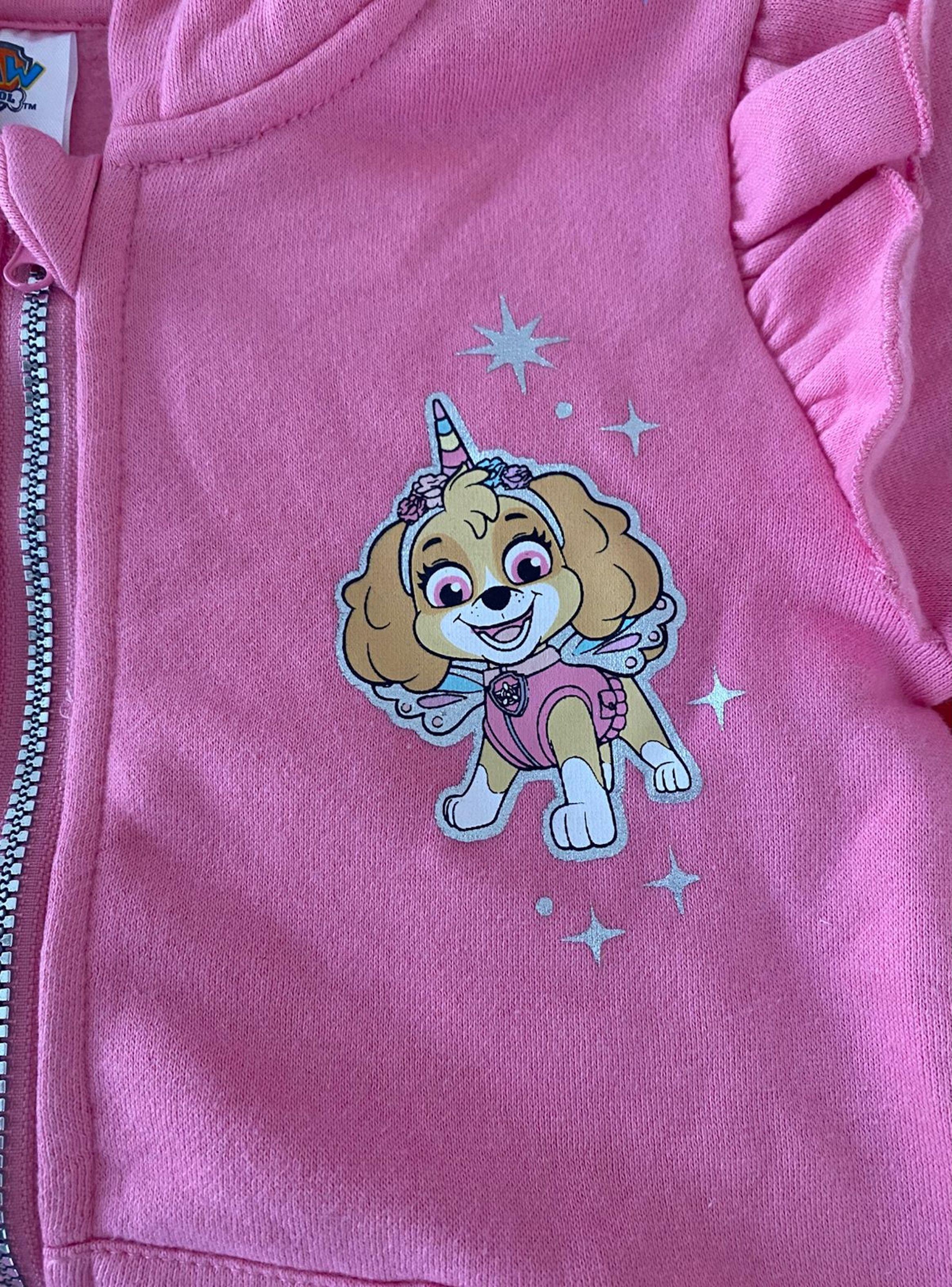 Poleron de niña con capucha talla 3 diseño Paw Patrol -2