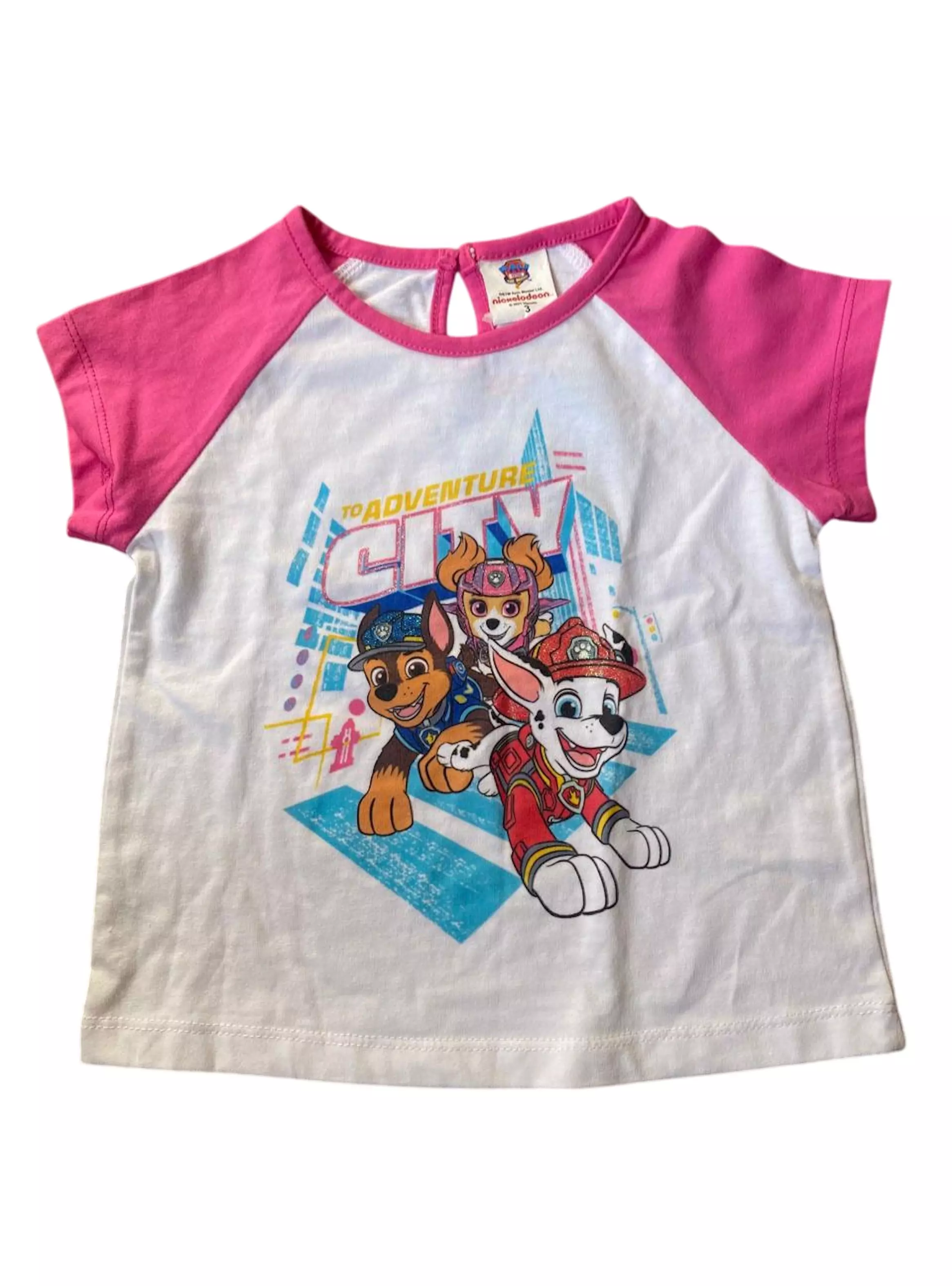 Polera de niña talla 3 diseño Paw Patrol-0