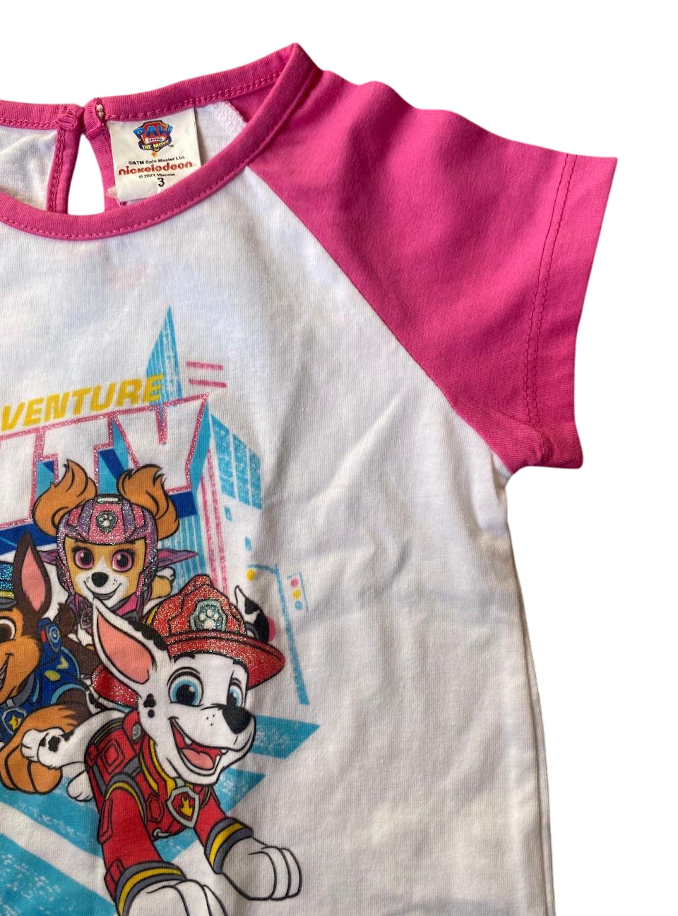 Polera de niña talla 3 diseño Paw Patrol-2