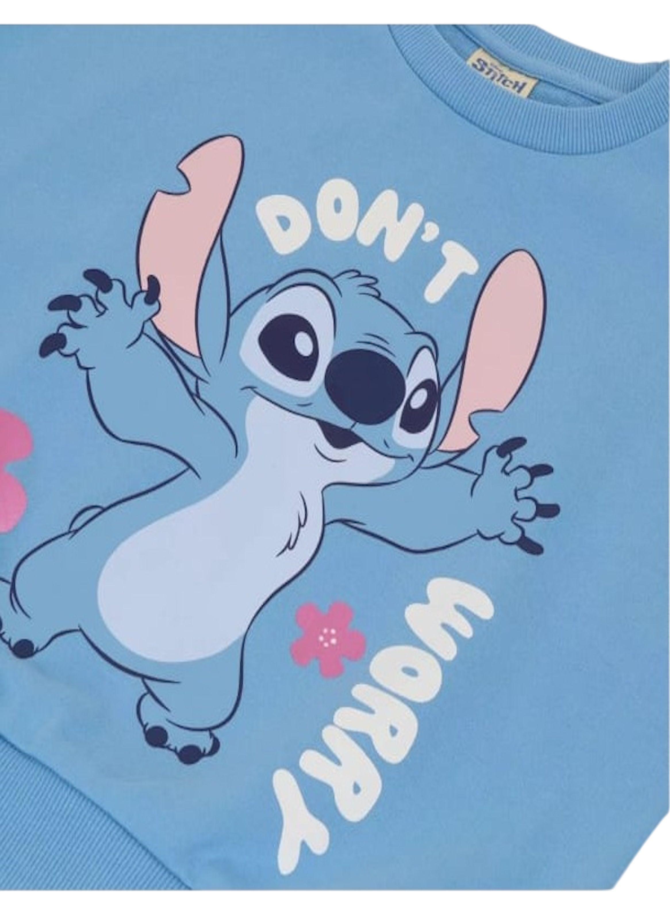 Conjunto Poleron y Pantalón Talla 8 Stitch Disney-1