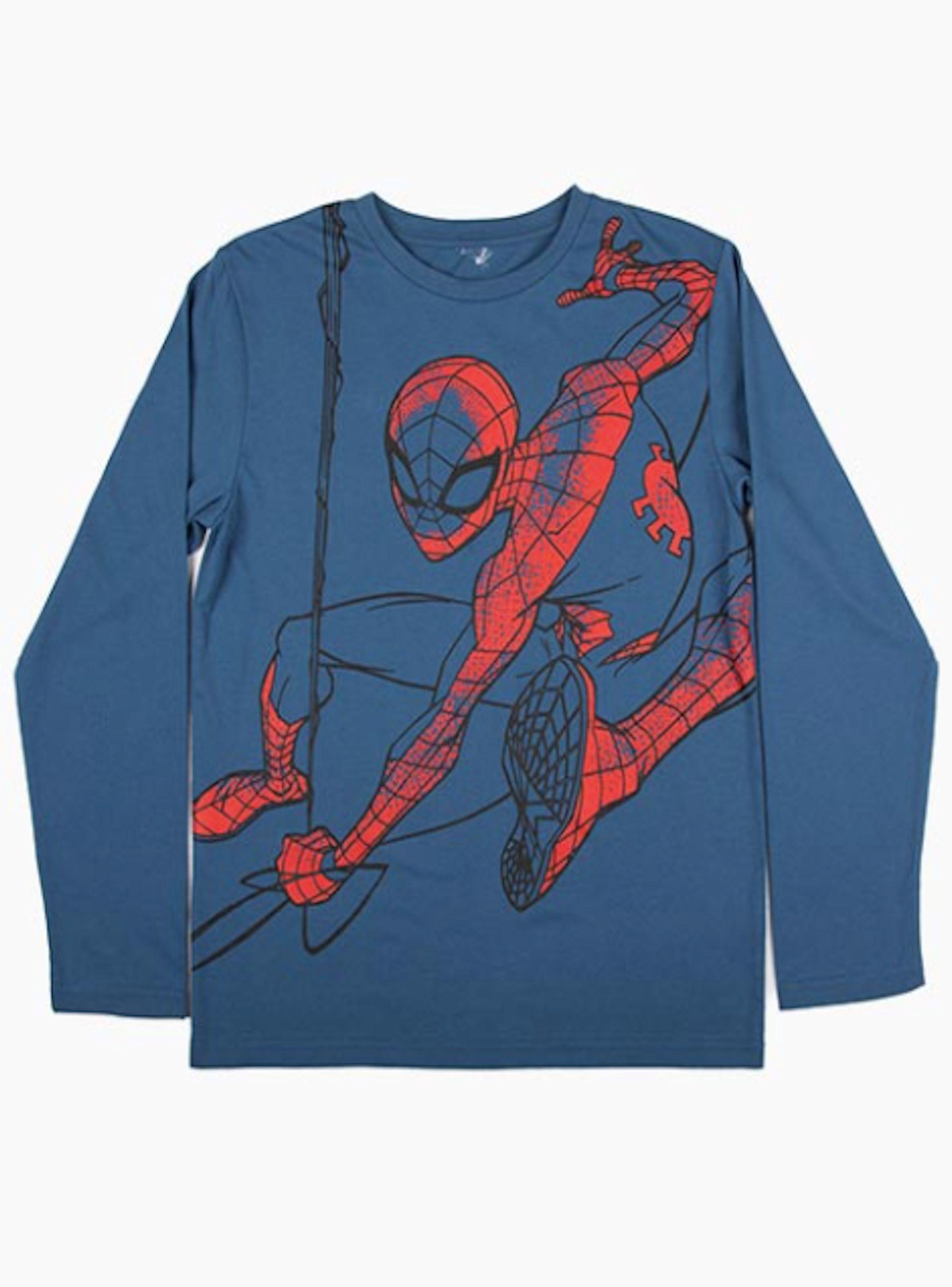 Polera Spiderman Manga Larga Diferentes Tallas-3