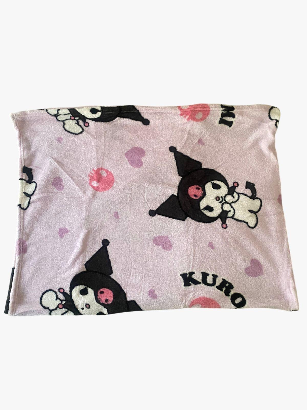 Manta de Polar dise o Kuromi 127cms X 152cms-2