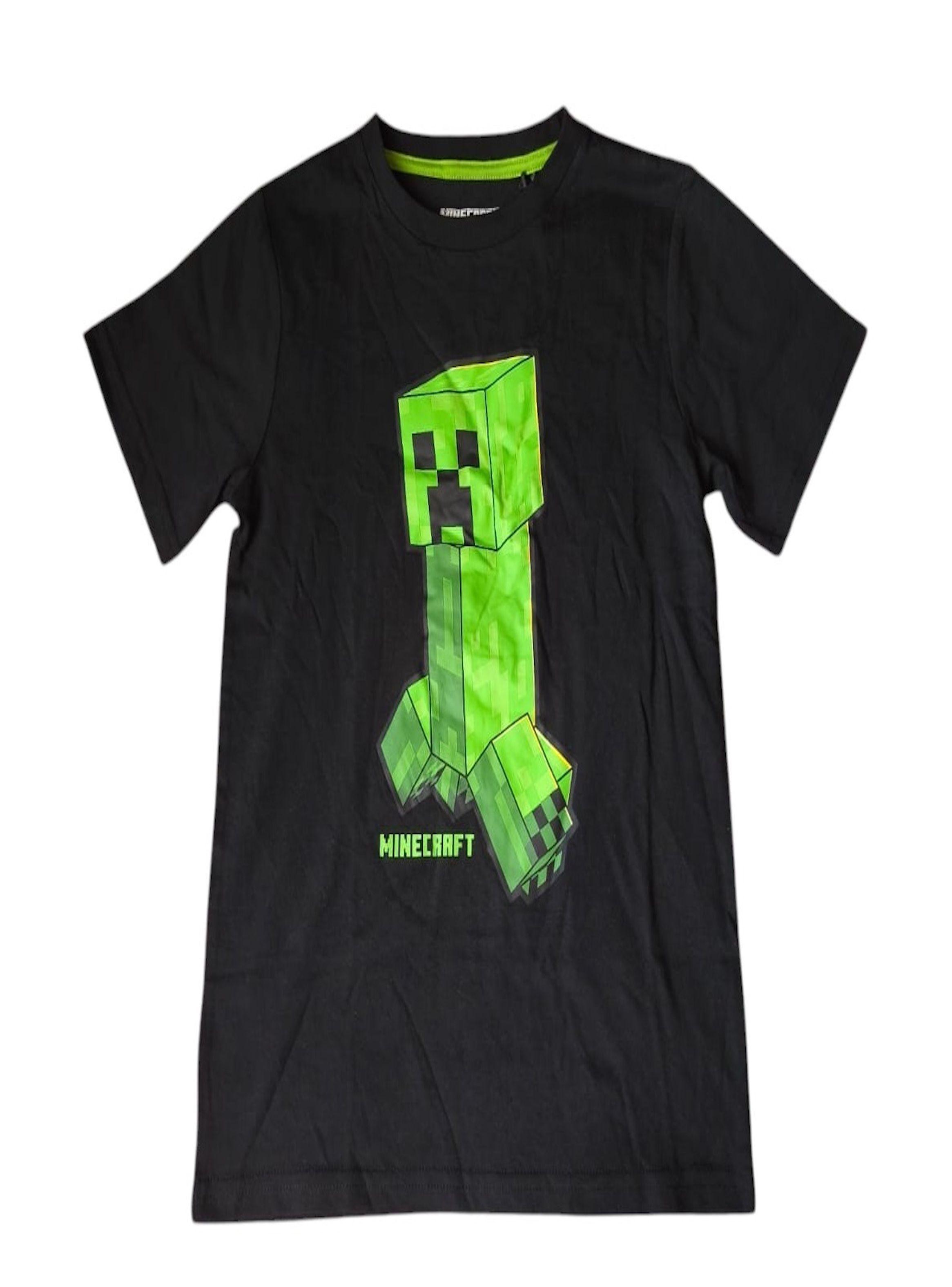 Polera de niño talla 8 diseño Minecraft-0