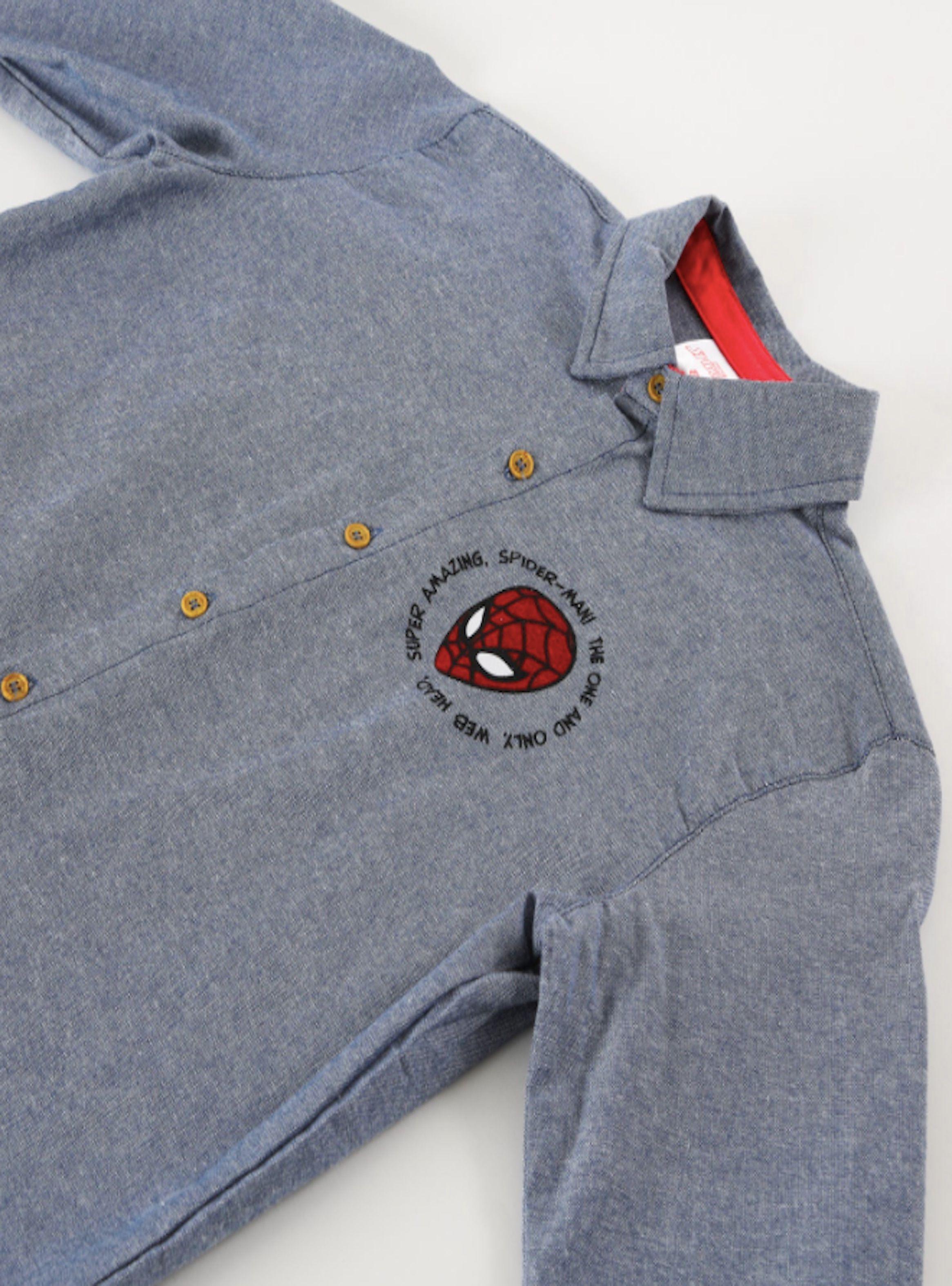 Camisa de niño talla 8 diseño Spiderman Marvel-2