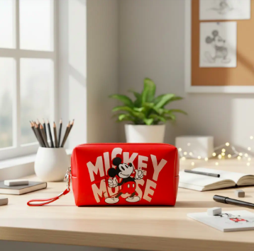 Estuche o cosmetiquero Mickey Mouse Disney color Rojo-2