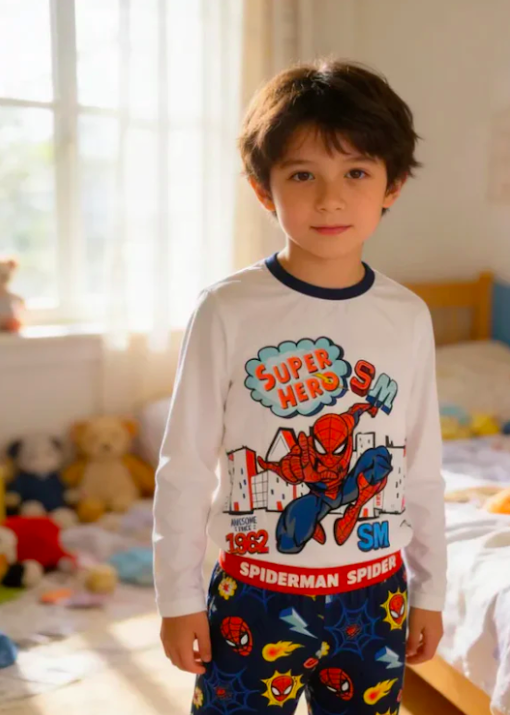 Pijama Spiderman talla 5 a 6 anos-0