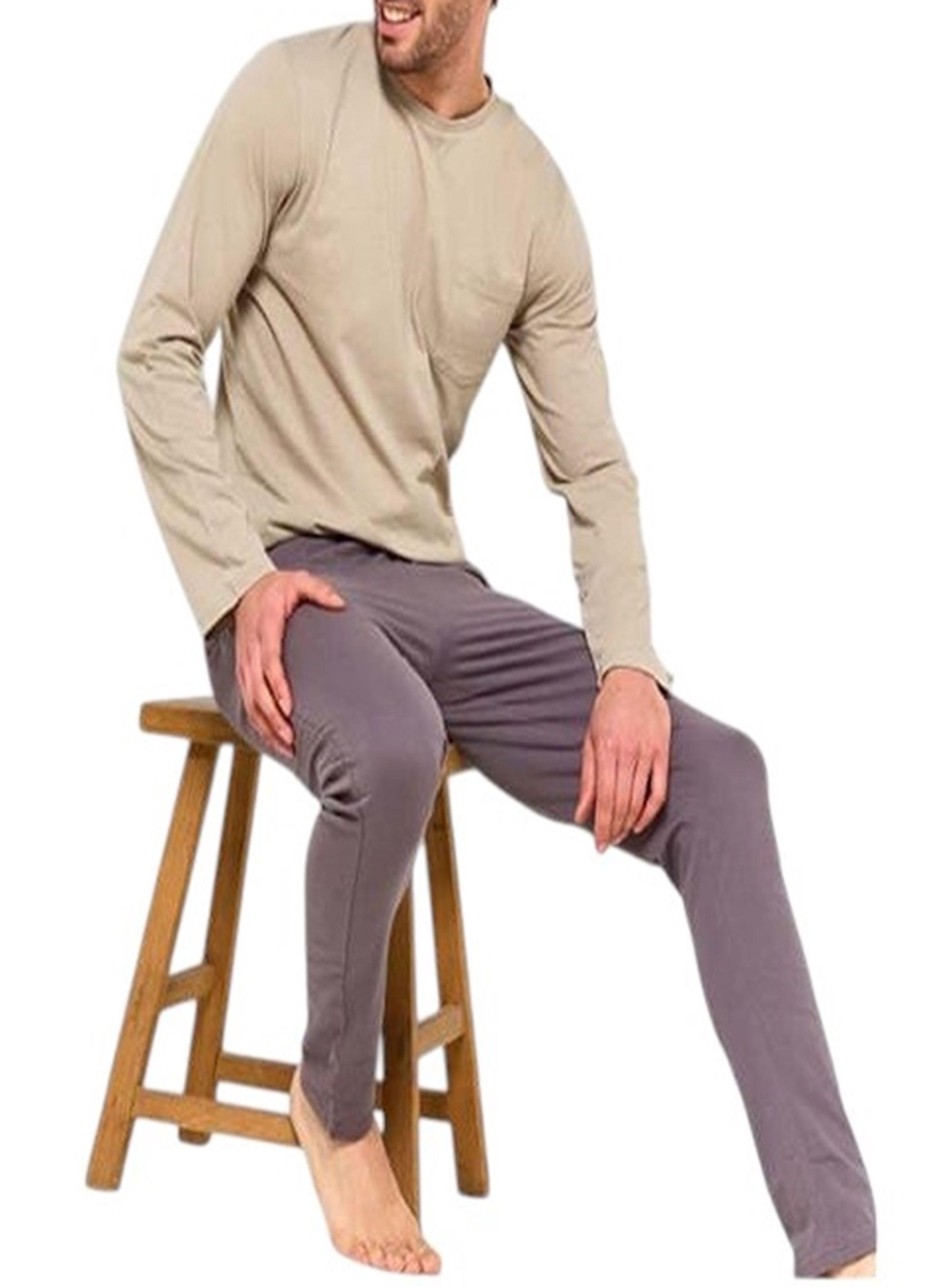 Pijama de hombre Talla M algodón-2