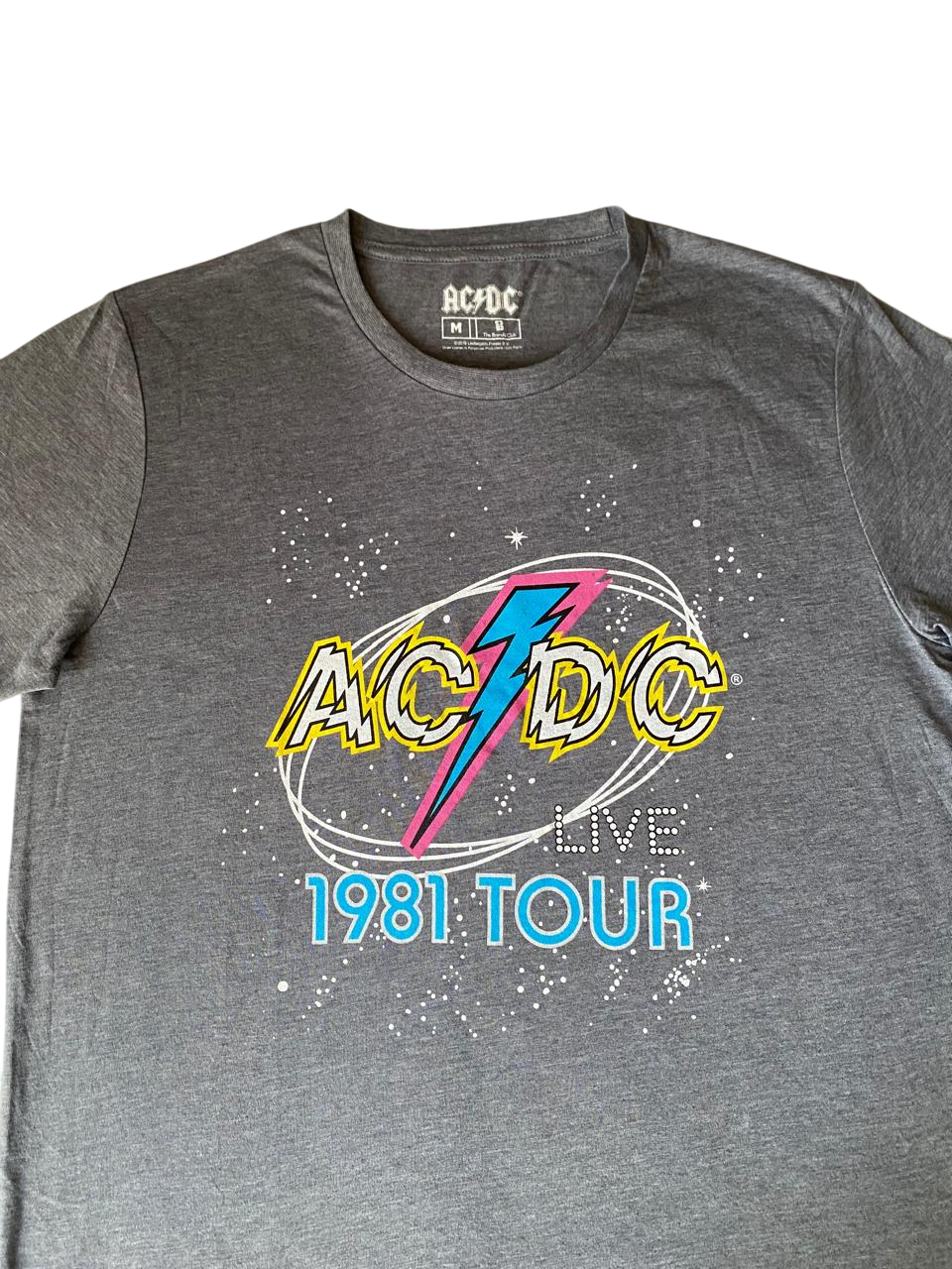 Polera de hombre talla M diseño AC/DC 1981 Tour-3
