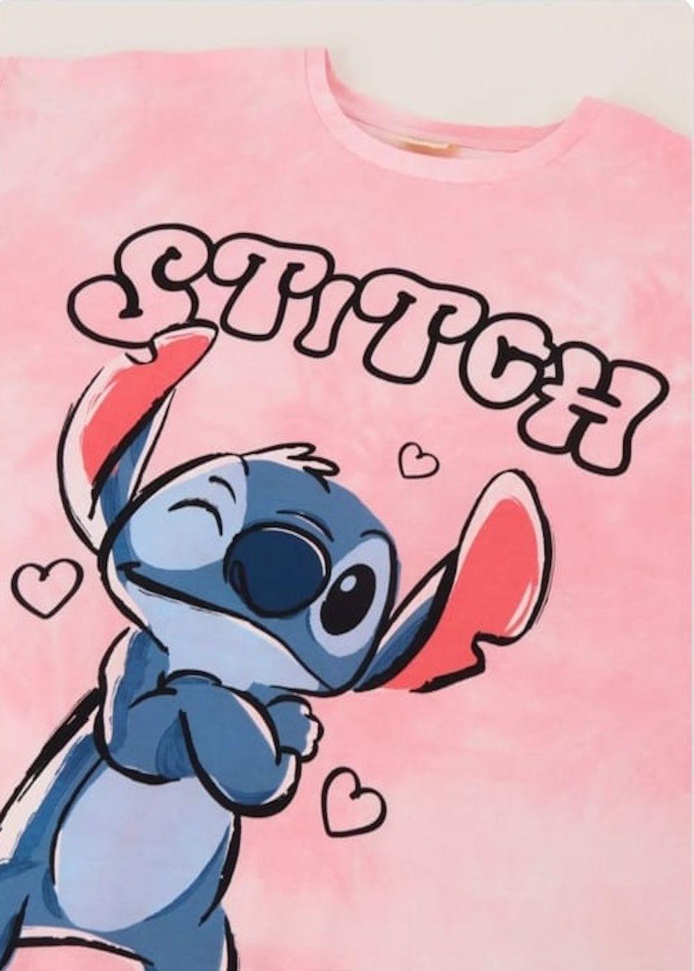Polera Stitch talla 14 Crop Top Over Size-3