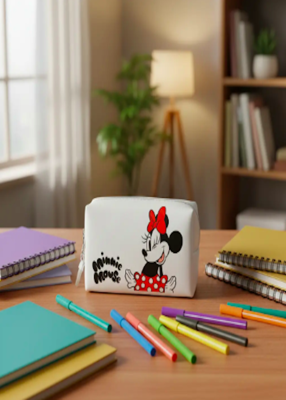 Estuche cosmetiquero Minnie Mouse Disney color blanco-4
