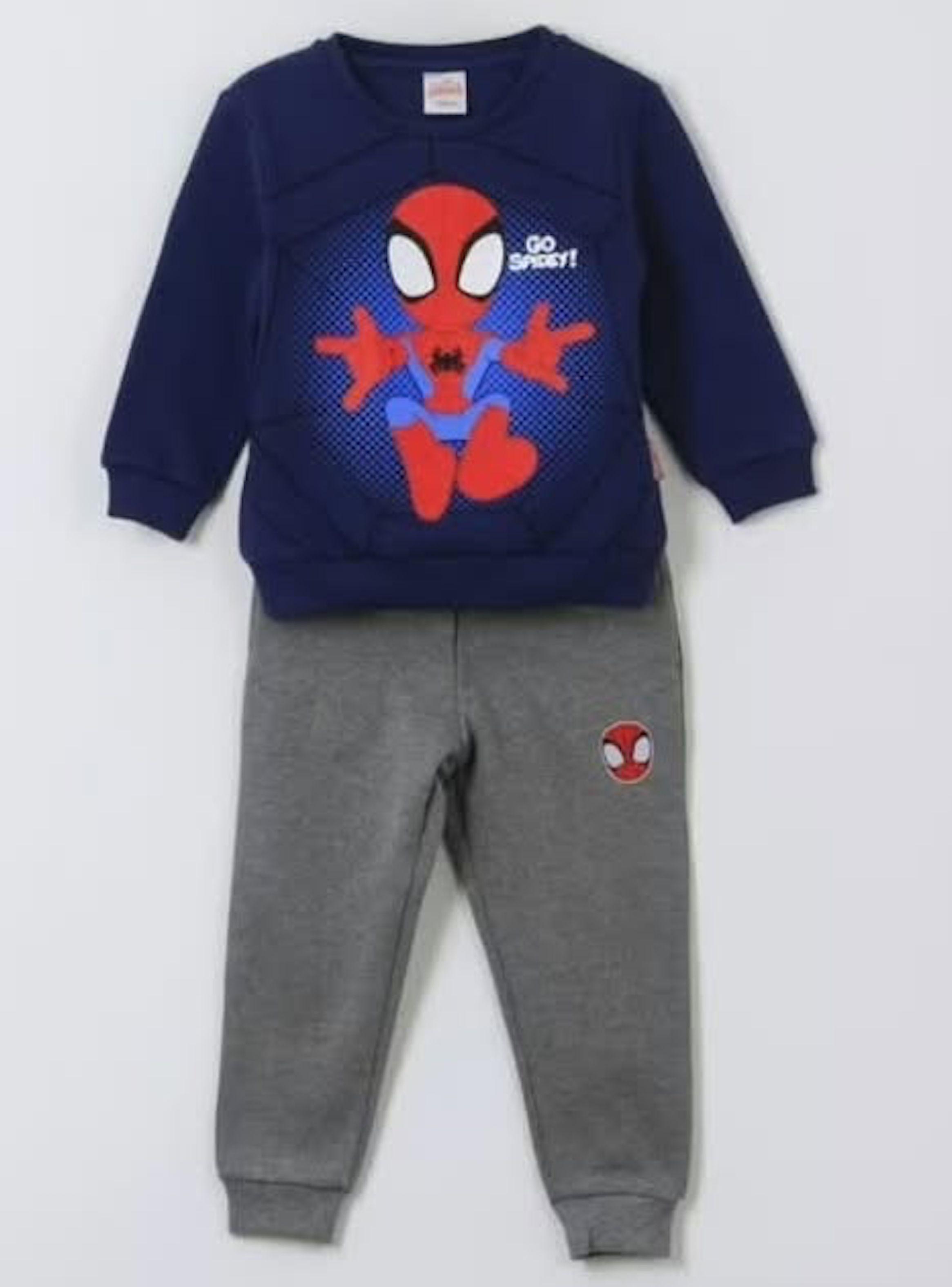Conjunto Poleron y Pantalon de buzo dise o Spidey Talla 3-0