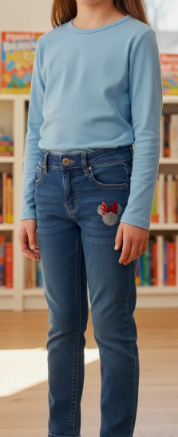 Jeans Minnie Mouse Talla 10-2
