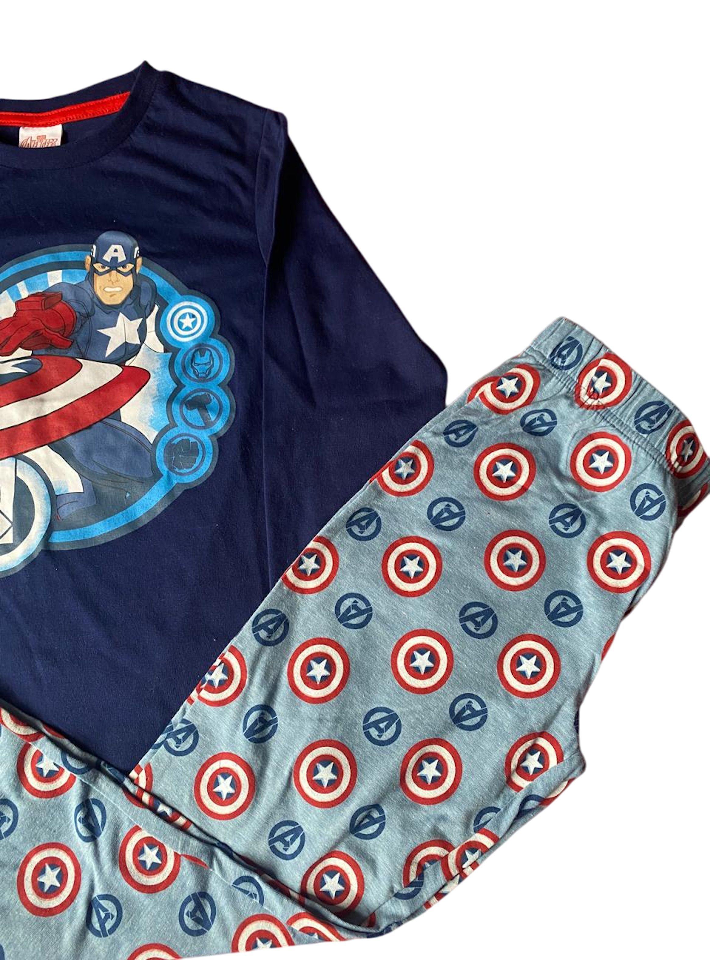 Pijama de niño talla 8 diseño Capitán América-2