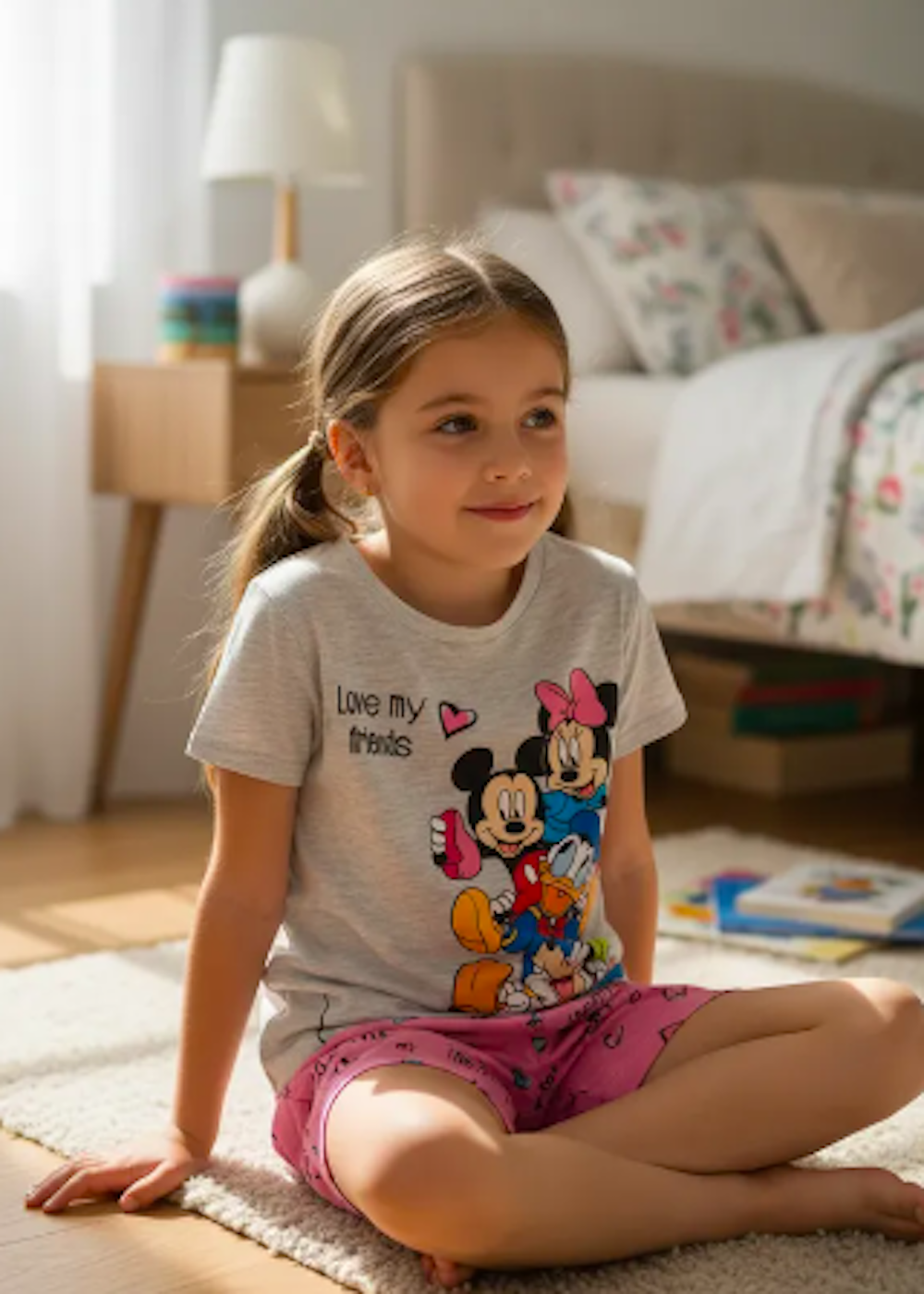 Pijama para niña Mickey y sus amigos Talla 6-0