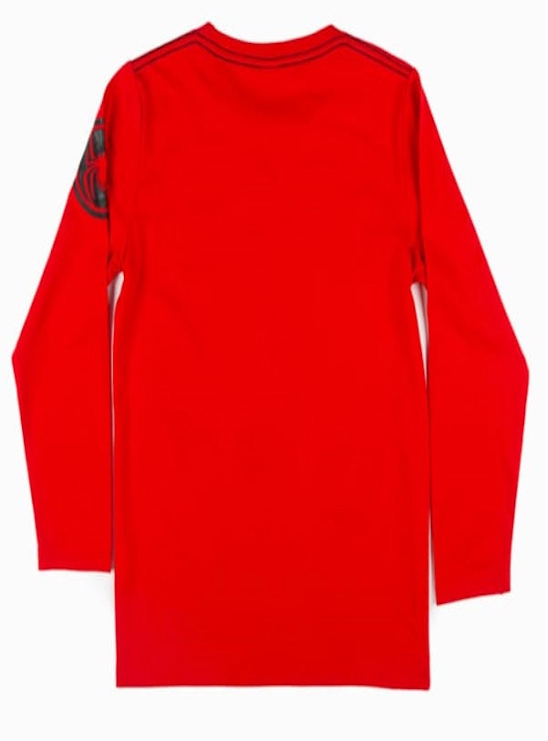 Polera de niño manga larga talla 8 diseño Spiderman color Rojo-2
