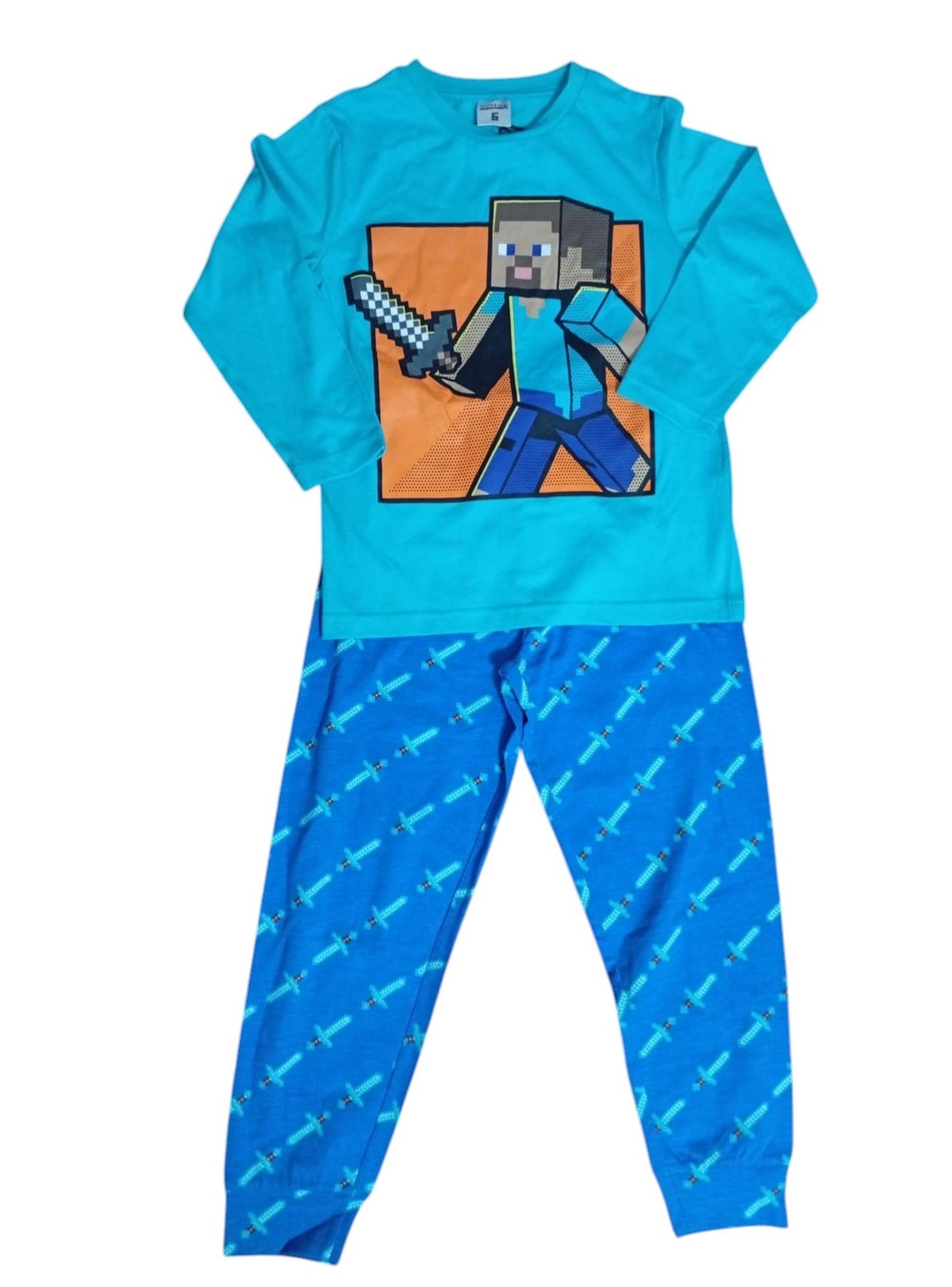 Pijama Algodon Minecraft Talla 6-0