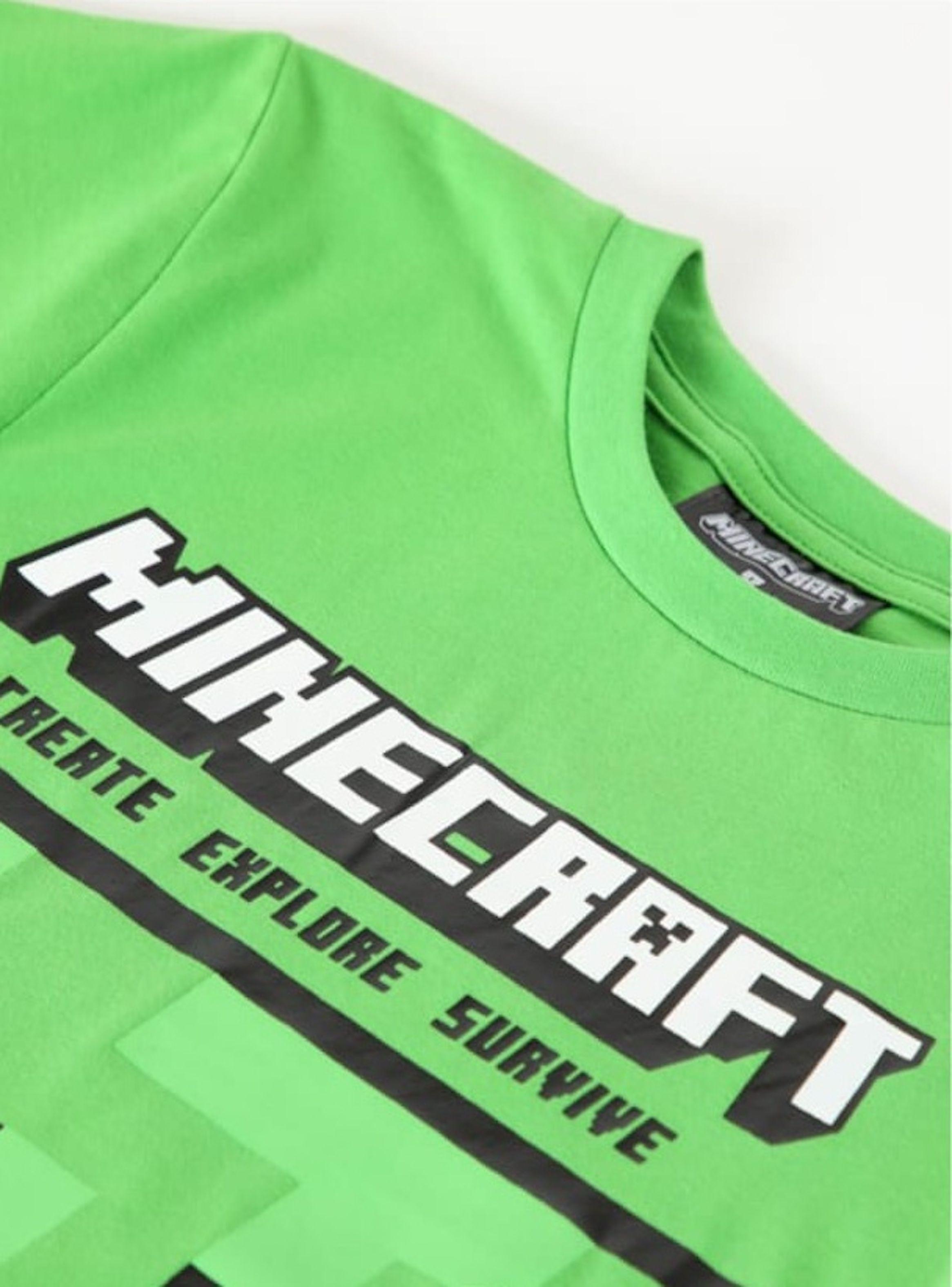 Conjunto talla 8 polera y short diseño Minecrafft-3