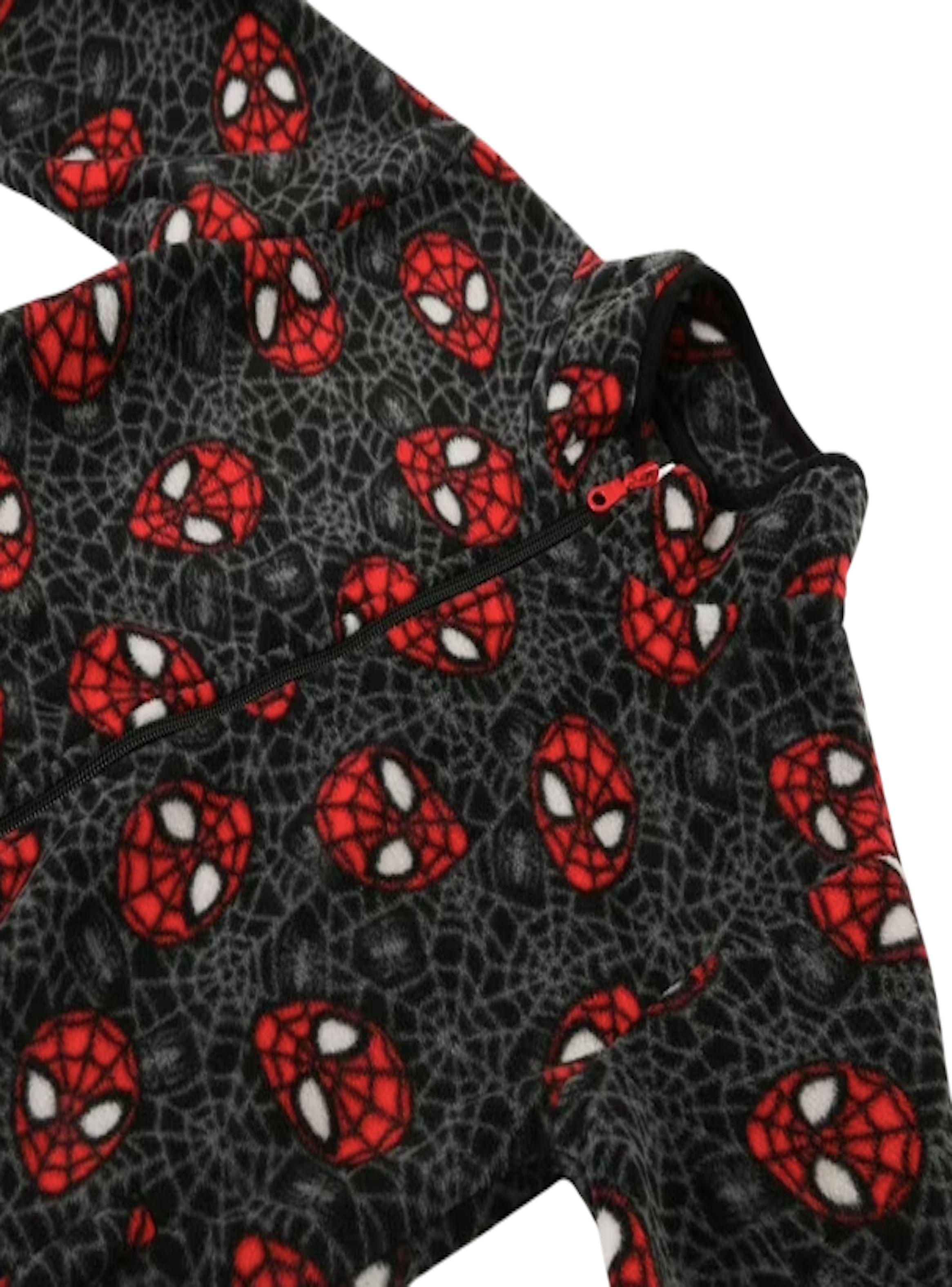 Poleron de Polar de niño Talla 8 con cierre diseño Spiderman-2