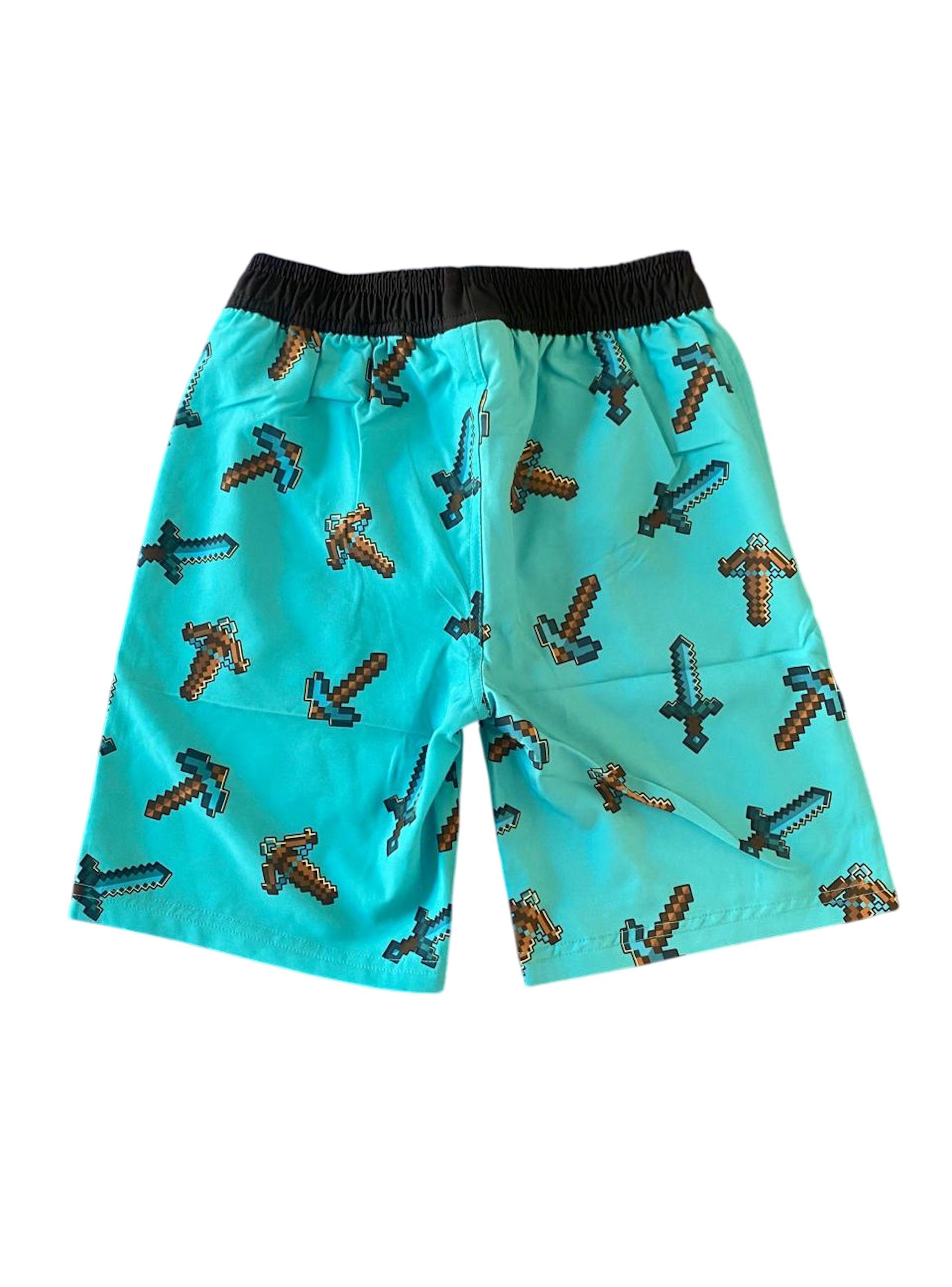 Short de baño niño talla 12 diseño Minecraft-1