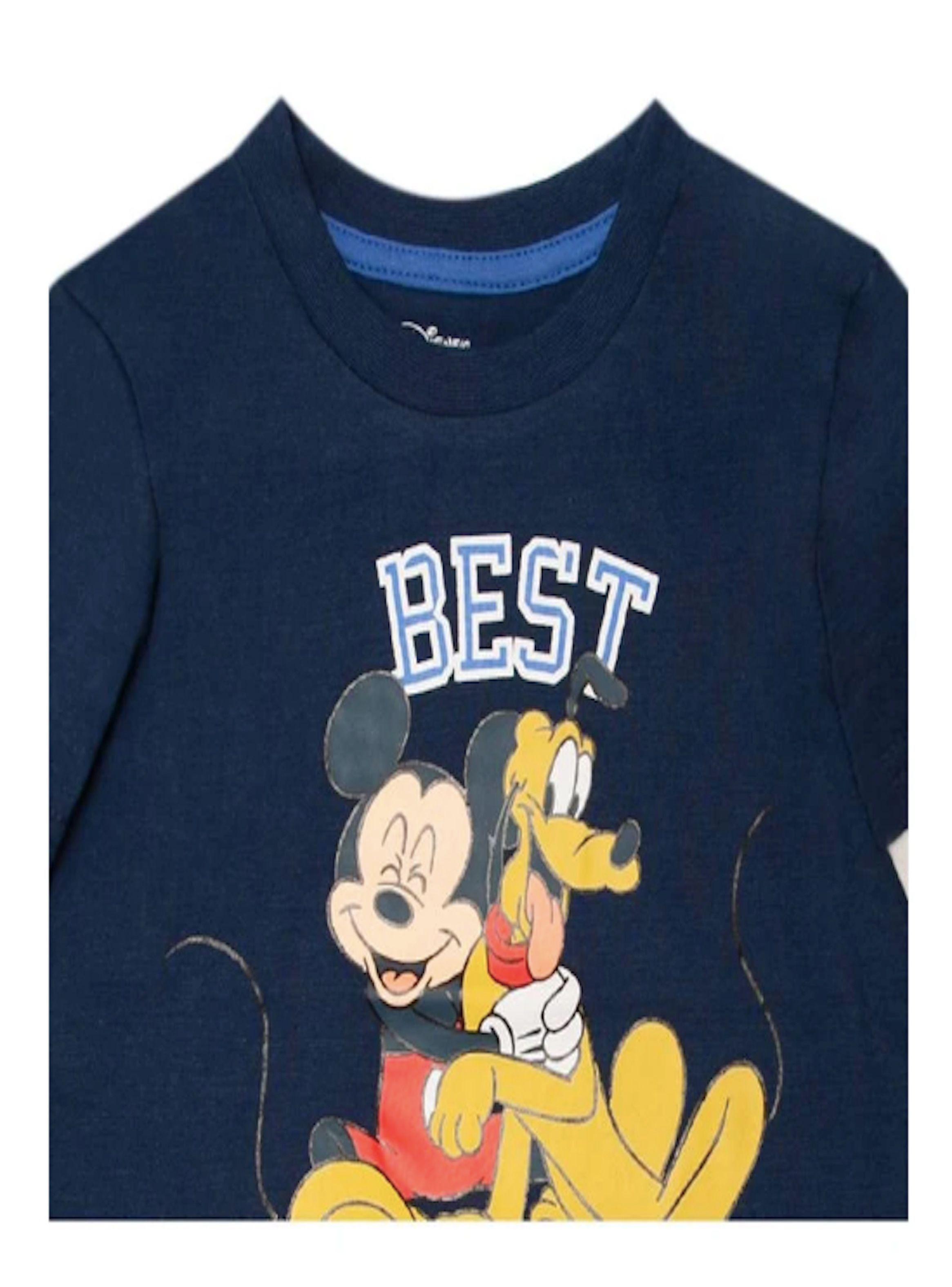 Polera manga larga de niño talla 1 y 2 diseño Mickey y Pluto-3