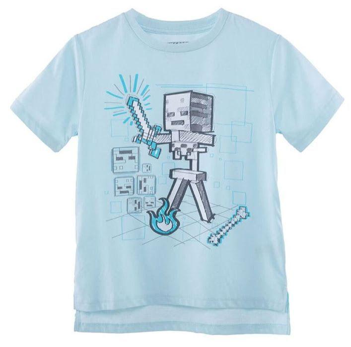 Polera Minecraft Talla 8-0