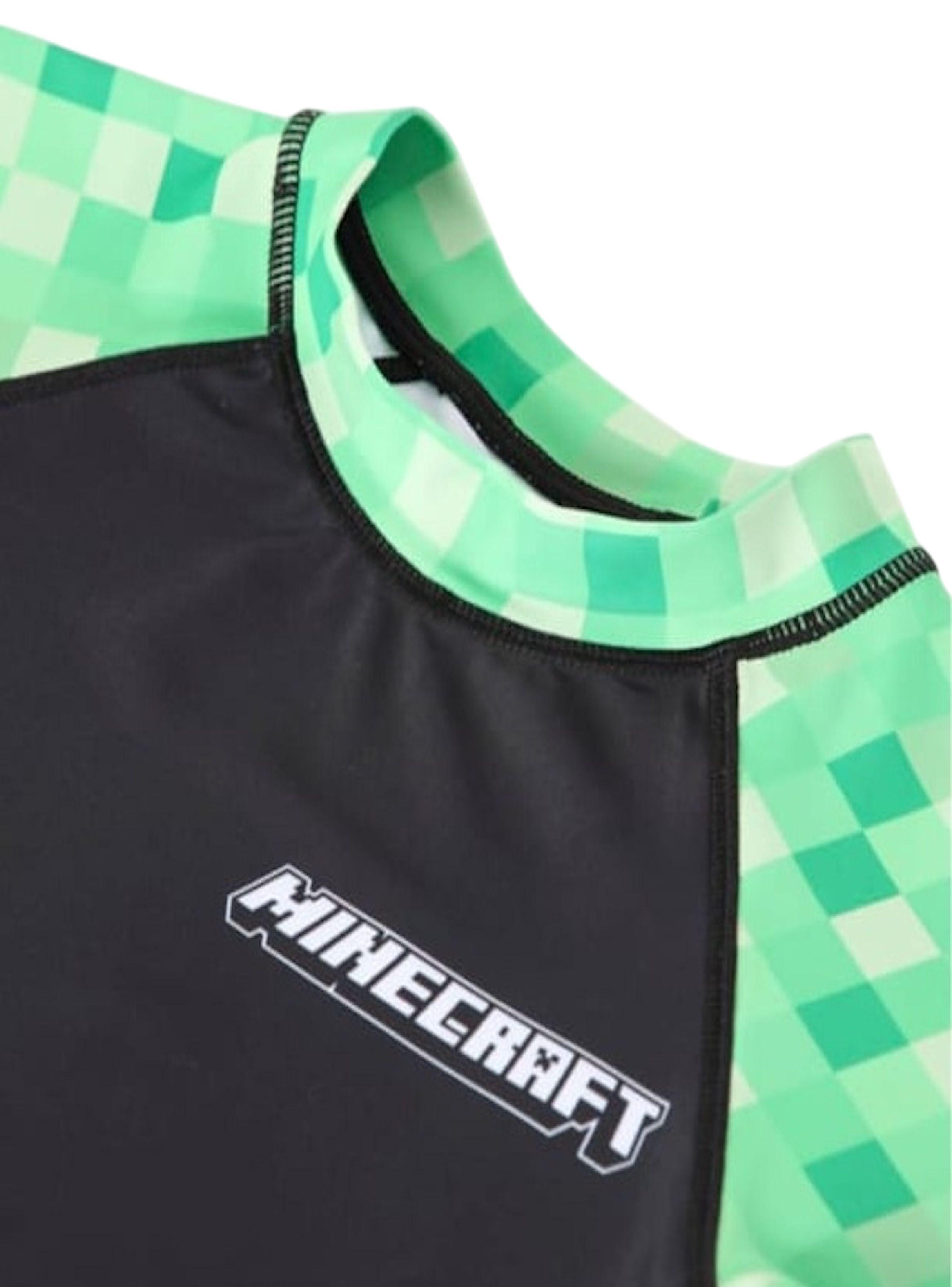 Polera de baño talla 14 diseño Minecraft-2