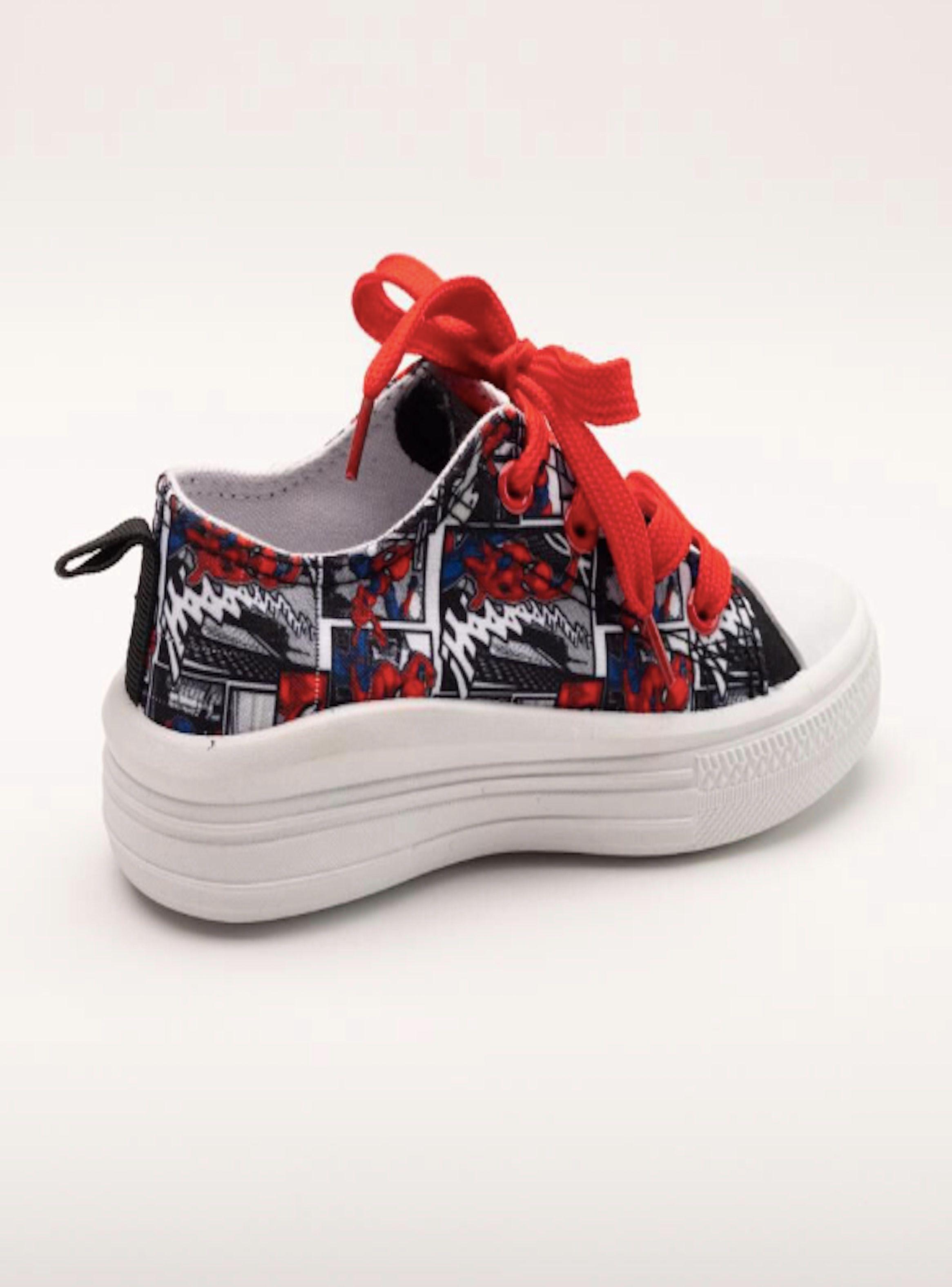 Zapatilla de lona con cordones para niño numero 28 diseño Spiderman-2
