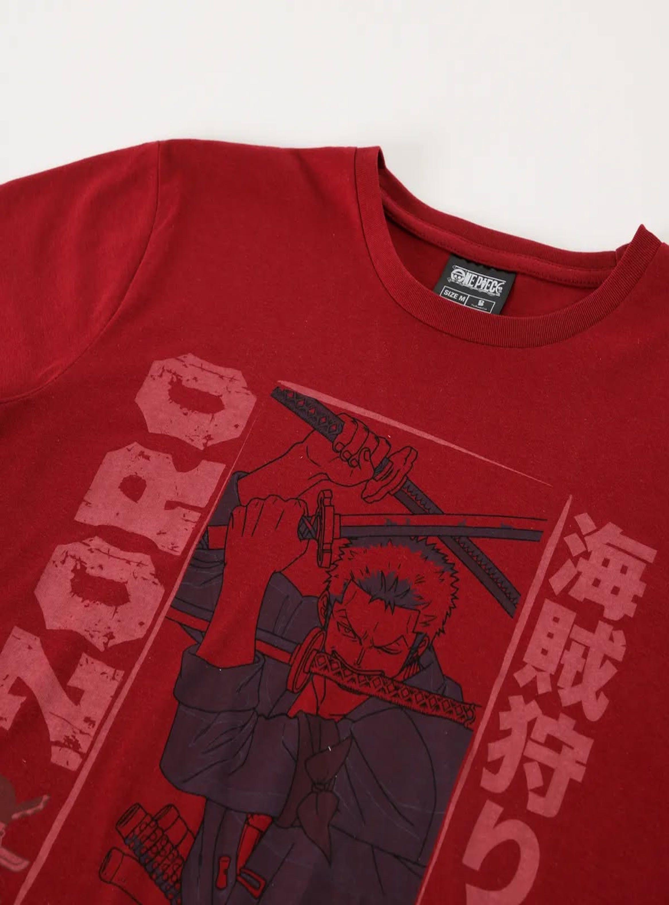 Pijama de hombre de verano diseño Zoro One Piece-3