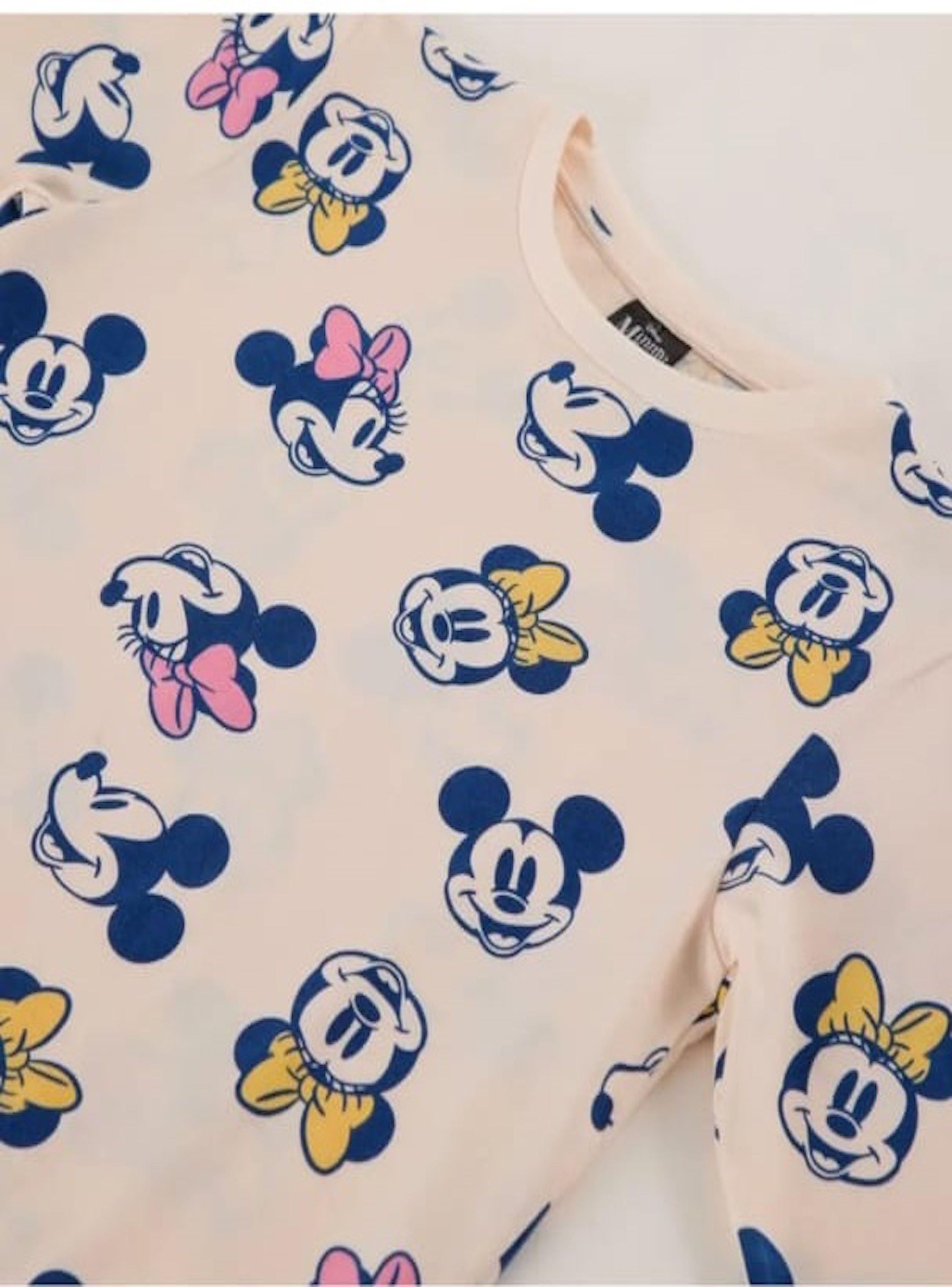 Pijama de niña talla 8 Diseño caritas de Minnie y Mickey-2