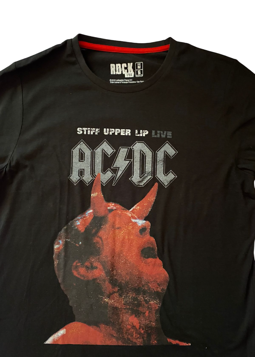 Polera AC/DC Talla M Stiff Upper Lip Live-3