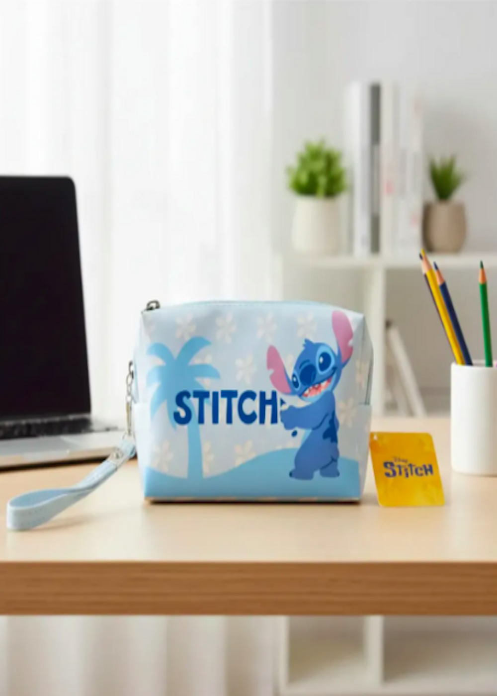 Estuche o cosmetiquero Stitch dise o palmera original Disney-3