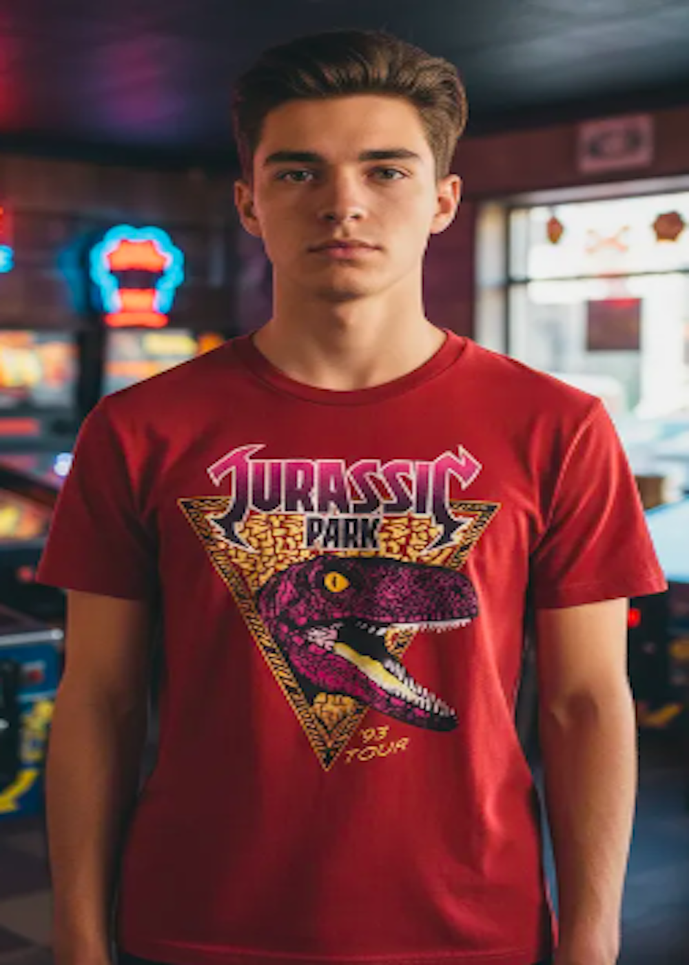 Polera Jurassic Park Tallas L y XL-3