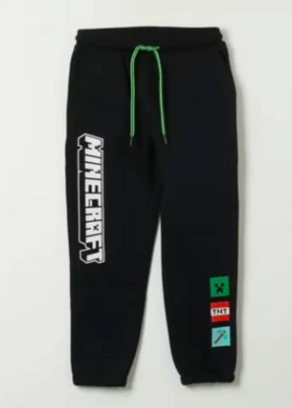 Pantalon de buzo Minecraft color negro talla 8-1