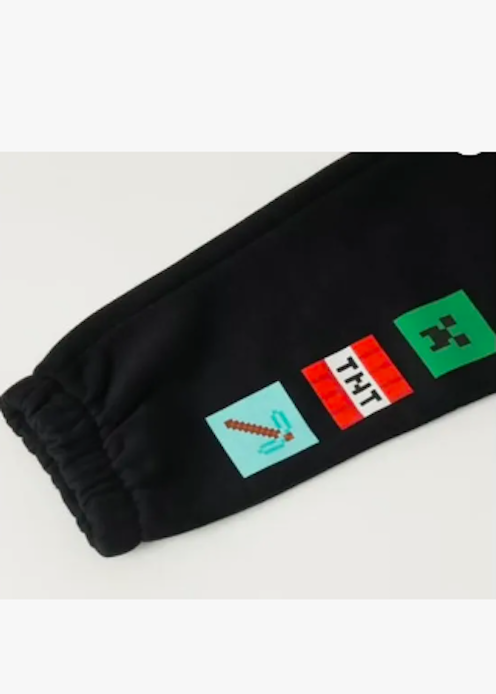 Pantalon de buzo Minecraft color negro talla 8-3