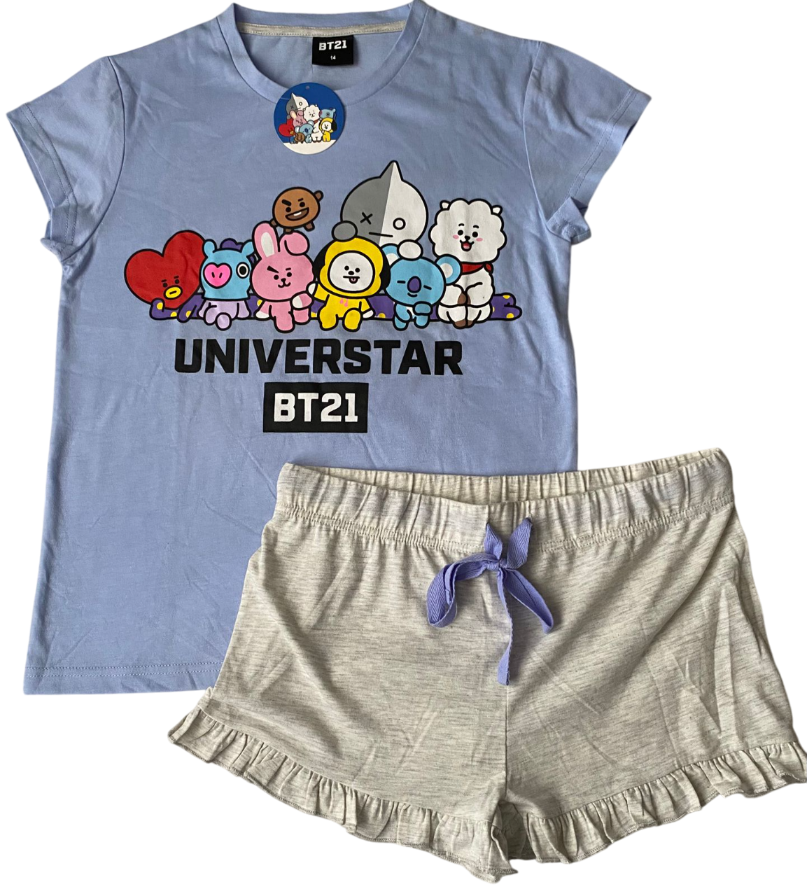 Pijama Verano BT21 Talla 14-0