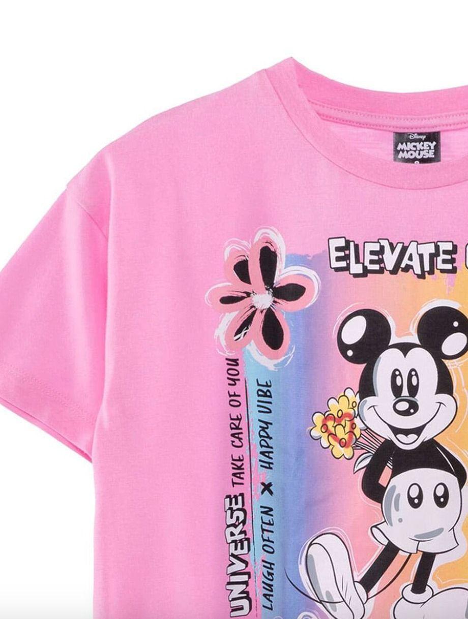 Polera de niña Talla 8 Mickey Mouse Crop Top Oversize-3
