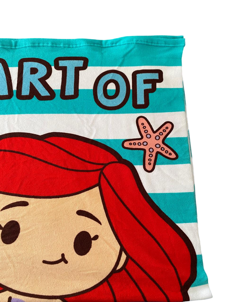 TOALLA DE PLAYA CON MORRAL DISEÑO LA SIRENITA DISNEY-2